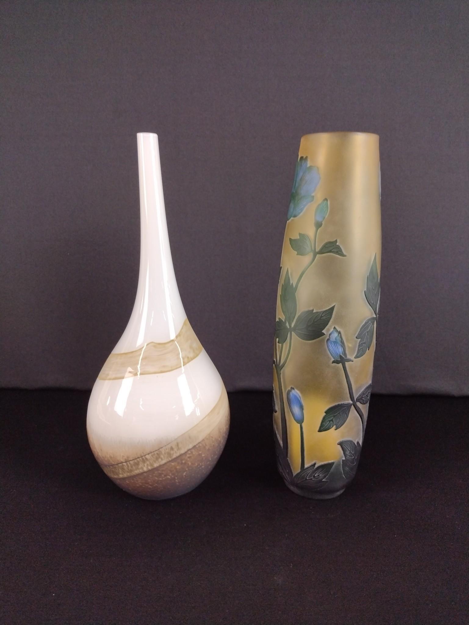 2 Glass Vases incl Galle Style (1 of 3)