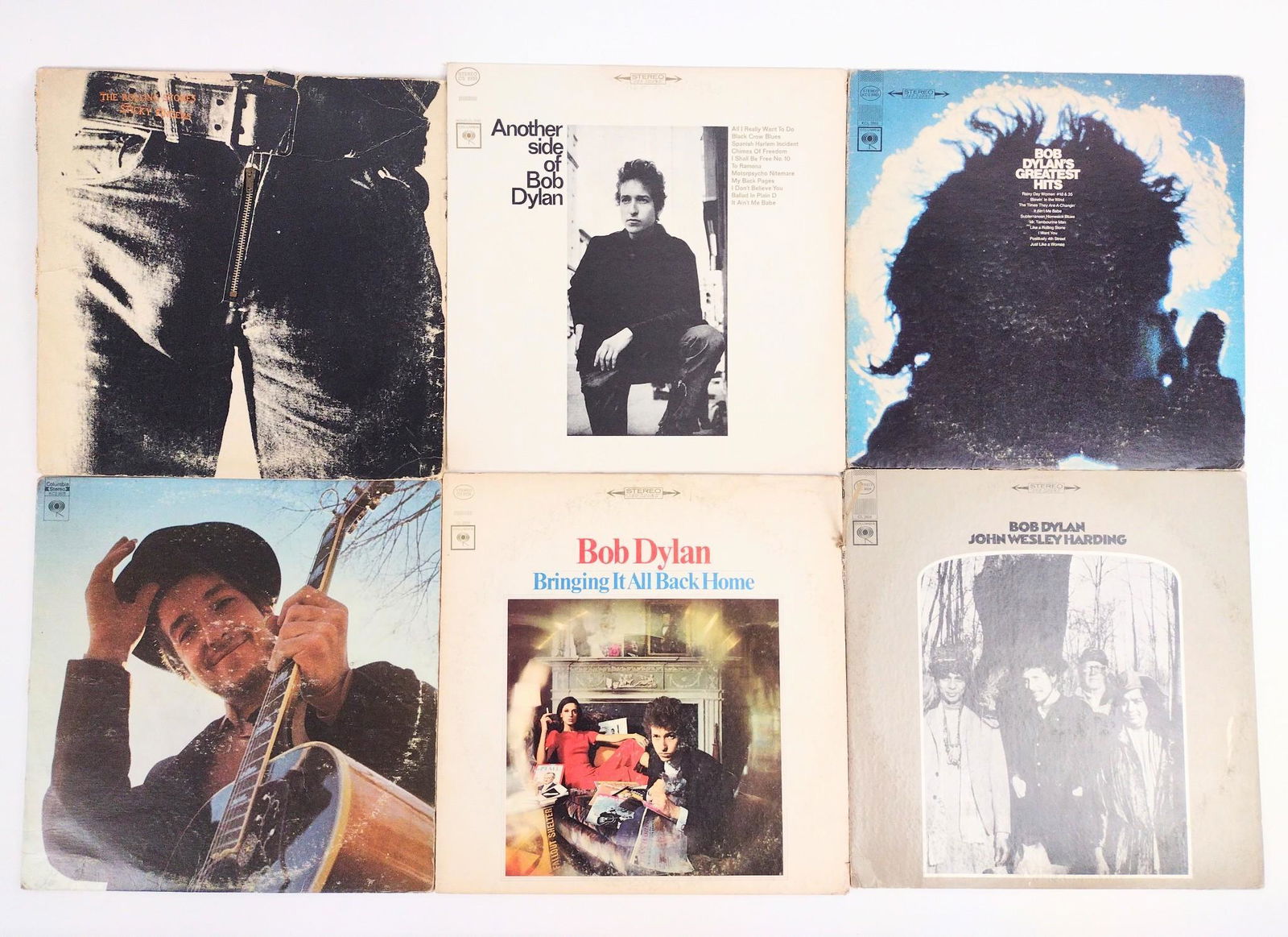 6 Records Incl Bob Dylan + Rolling Stones (1 of 2)