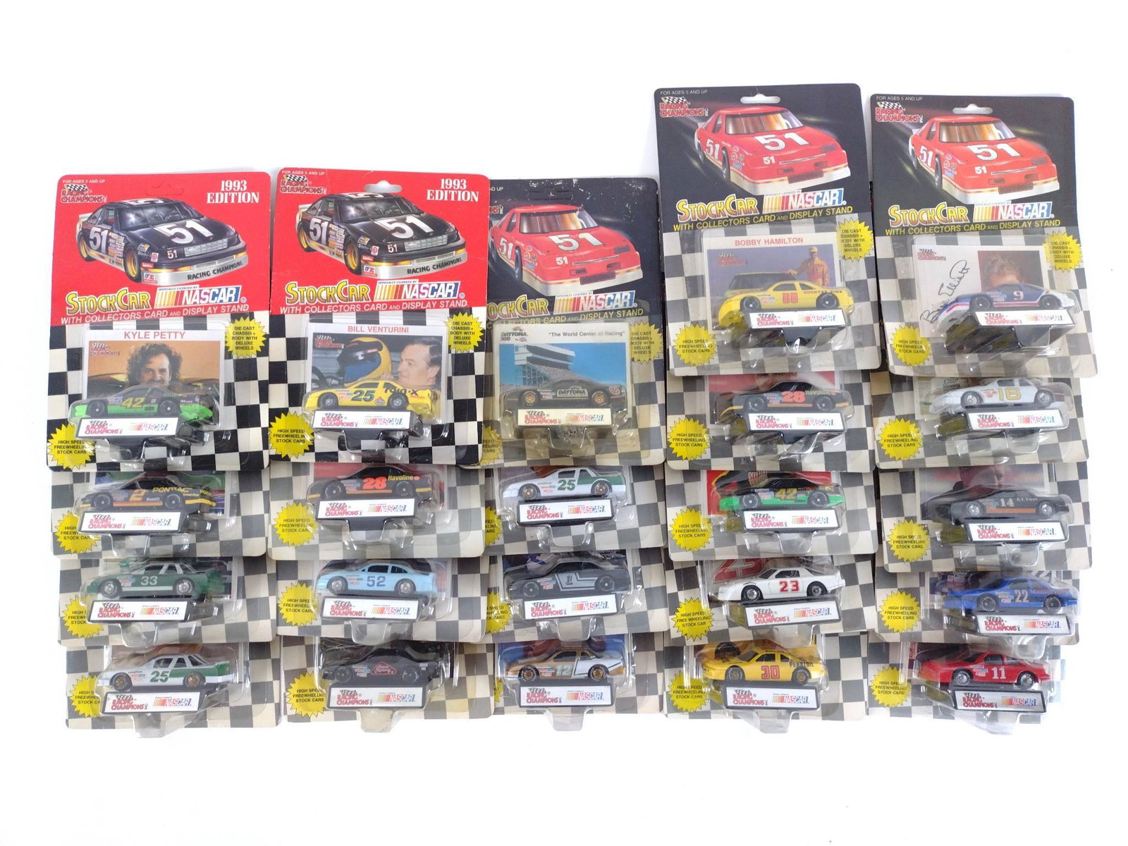 22 Racing Champions inc. Cars incl Stock Cars: All factory sealed. BC IMPORTANT: Before bidding, please read the terms and conditions. When you registered for the auction you agreed to these terms and will be required to comply with them.