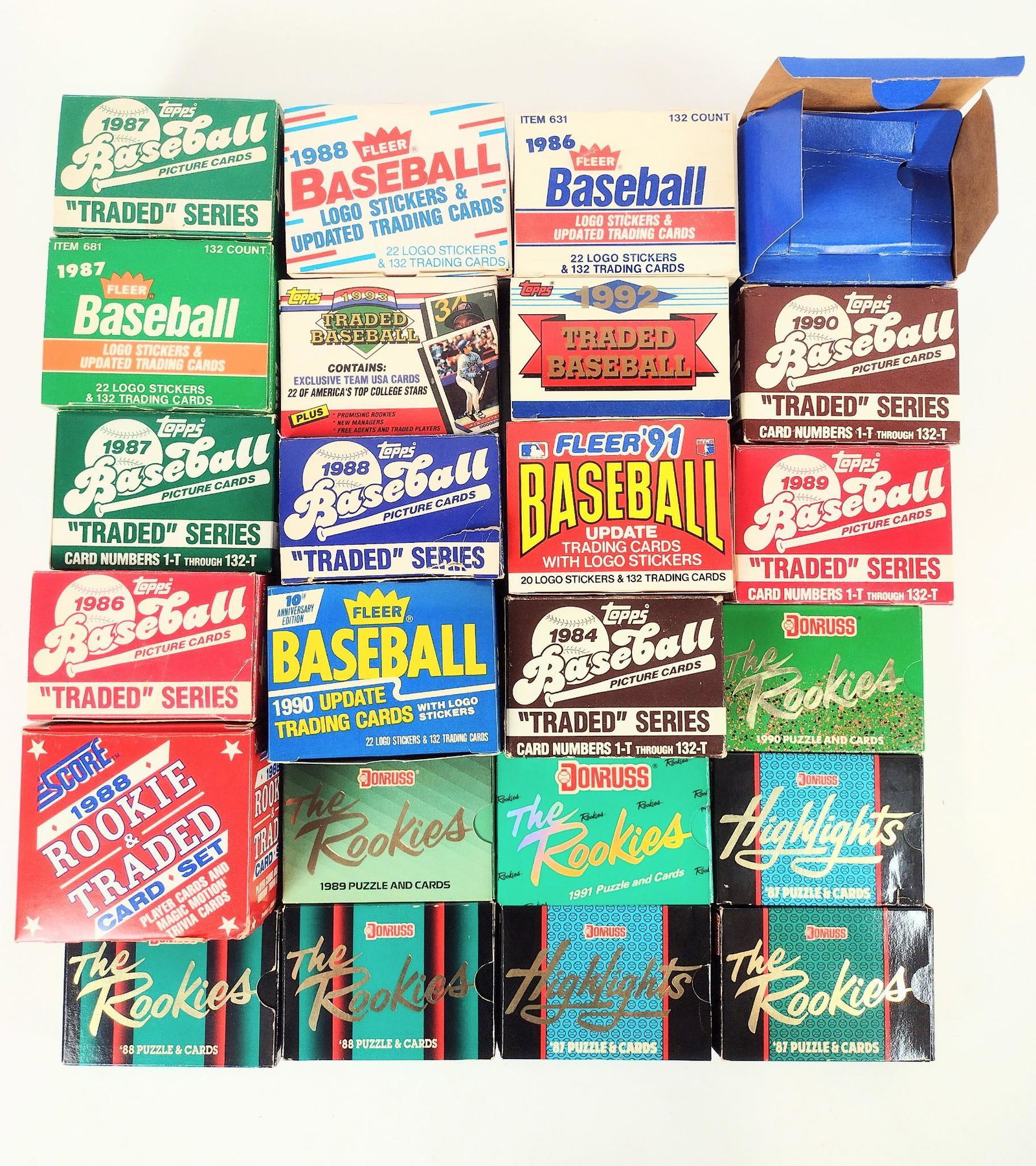 24 Update + Traded Baseball Card Set (1984-1993) (1 of 4)