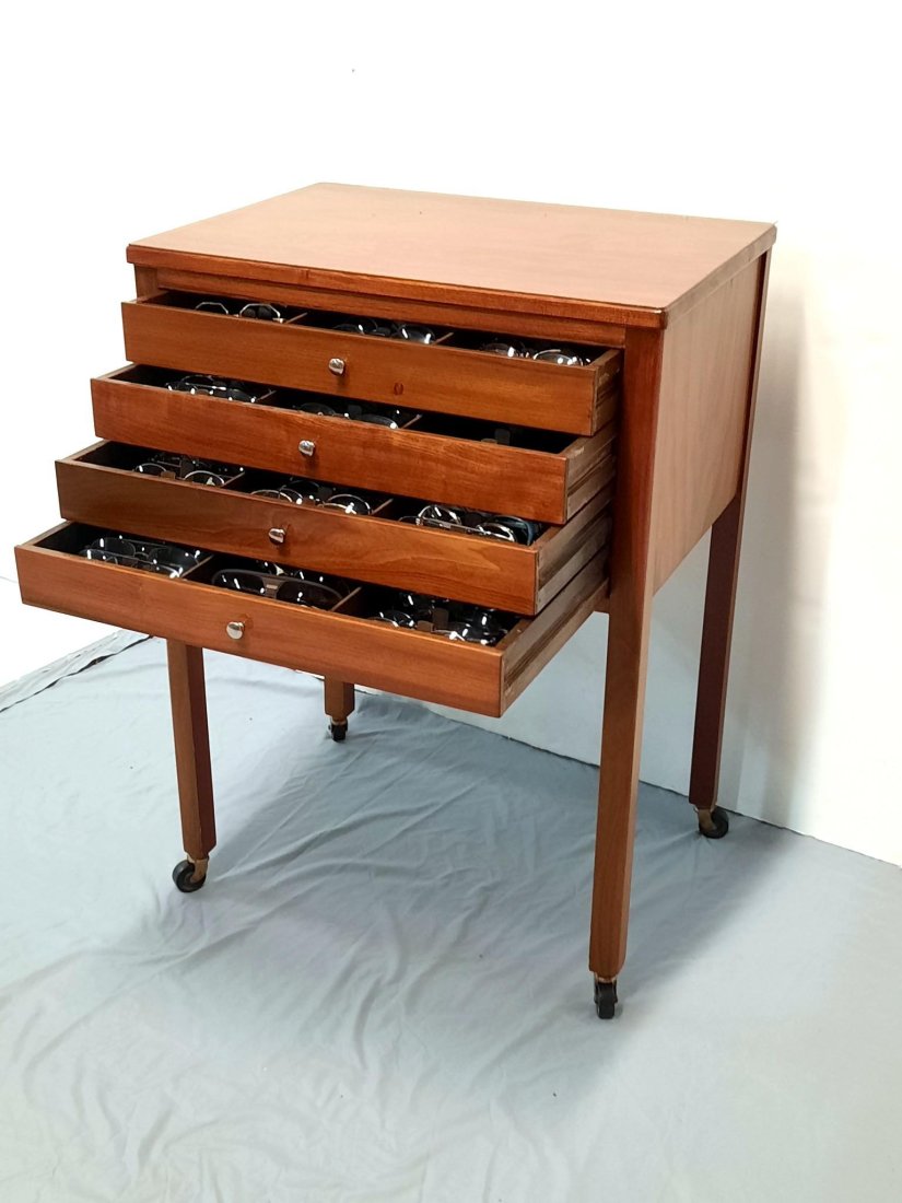 Optical Cabinet Co Cabinet w/ 82 Pairs Vintage Eyeglasses (1 of 9)