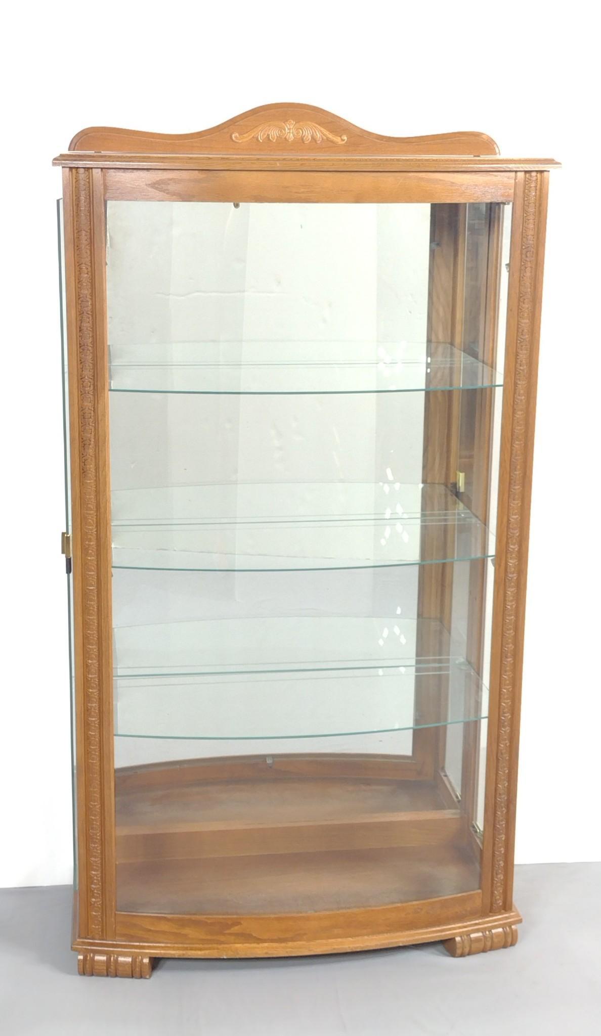 Bow Front Curio Cabinet (1 of 3)
