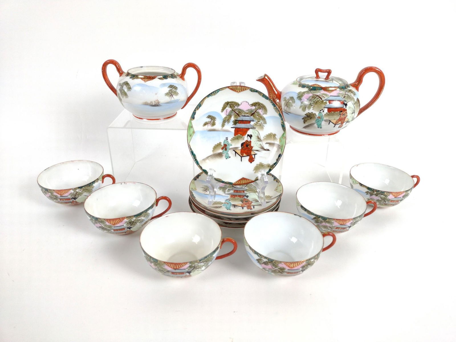 13 Pc Japanese Tea Set (1 of 2)