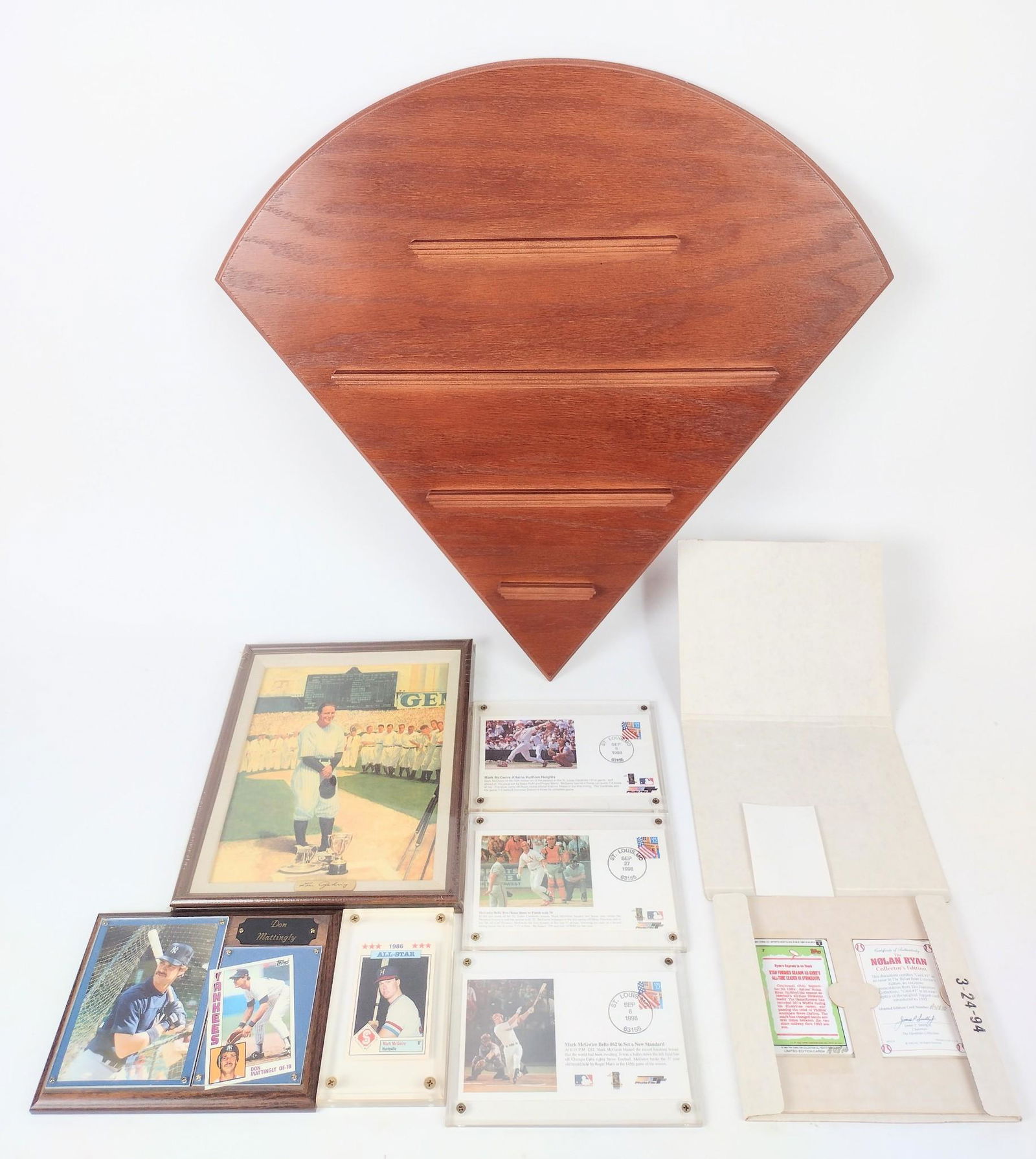 Grouping Baseball Memorabilia and Mark McGuire Card (1 of 5)