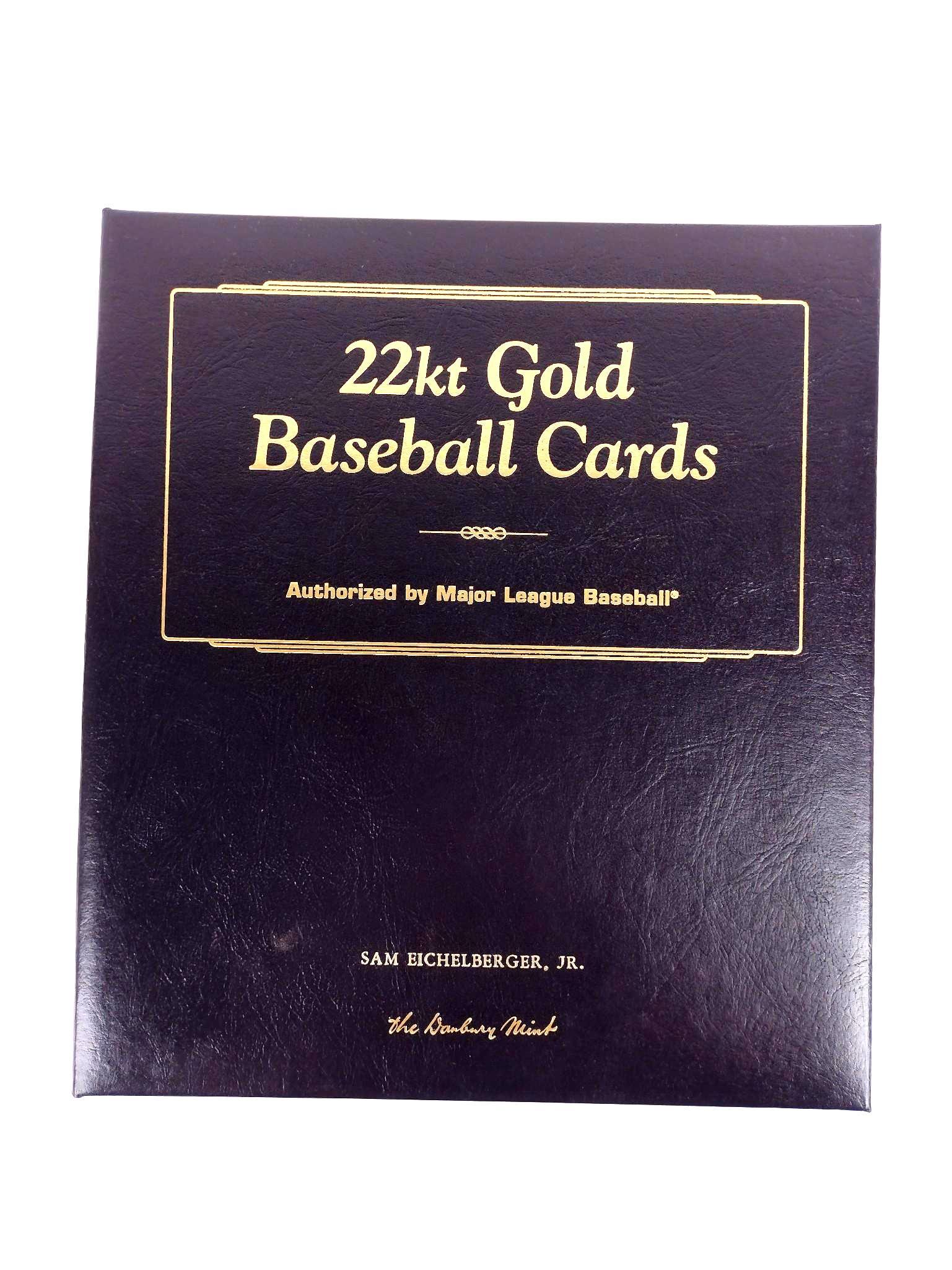 Set Of 24K-Plated Gold Baseball Cards (1 of 6)