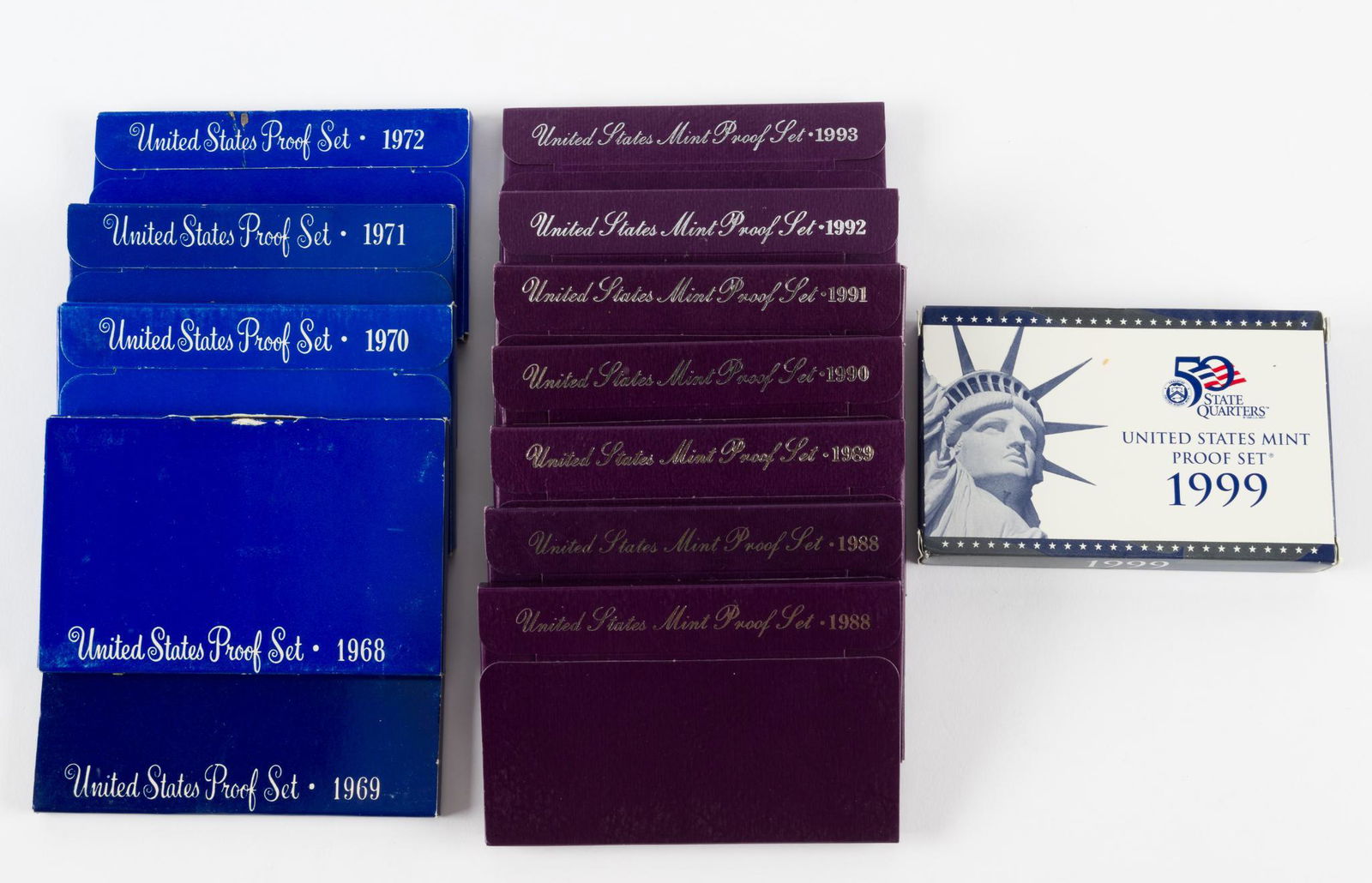 Set Of 15 Proof Sets - 1968-1995 (1 of 4)