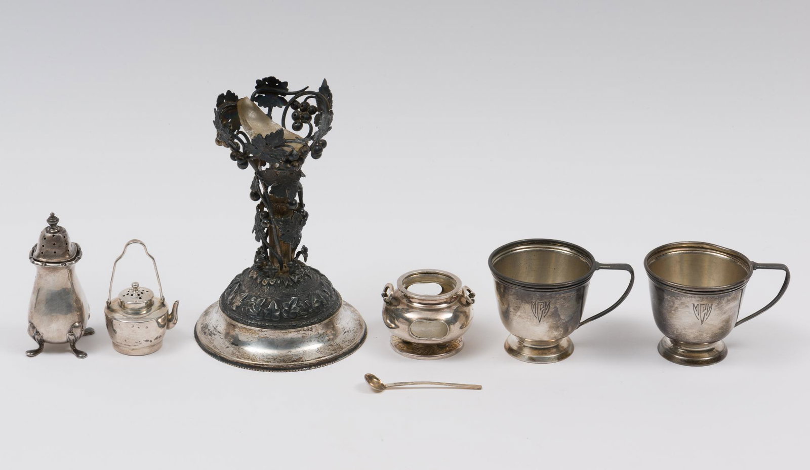 6 Assorted Sterling Pieces Incl. Miniature Teapot & Gorham (1 of 10)