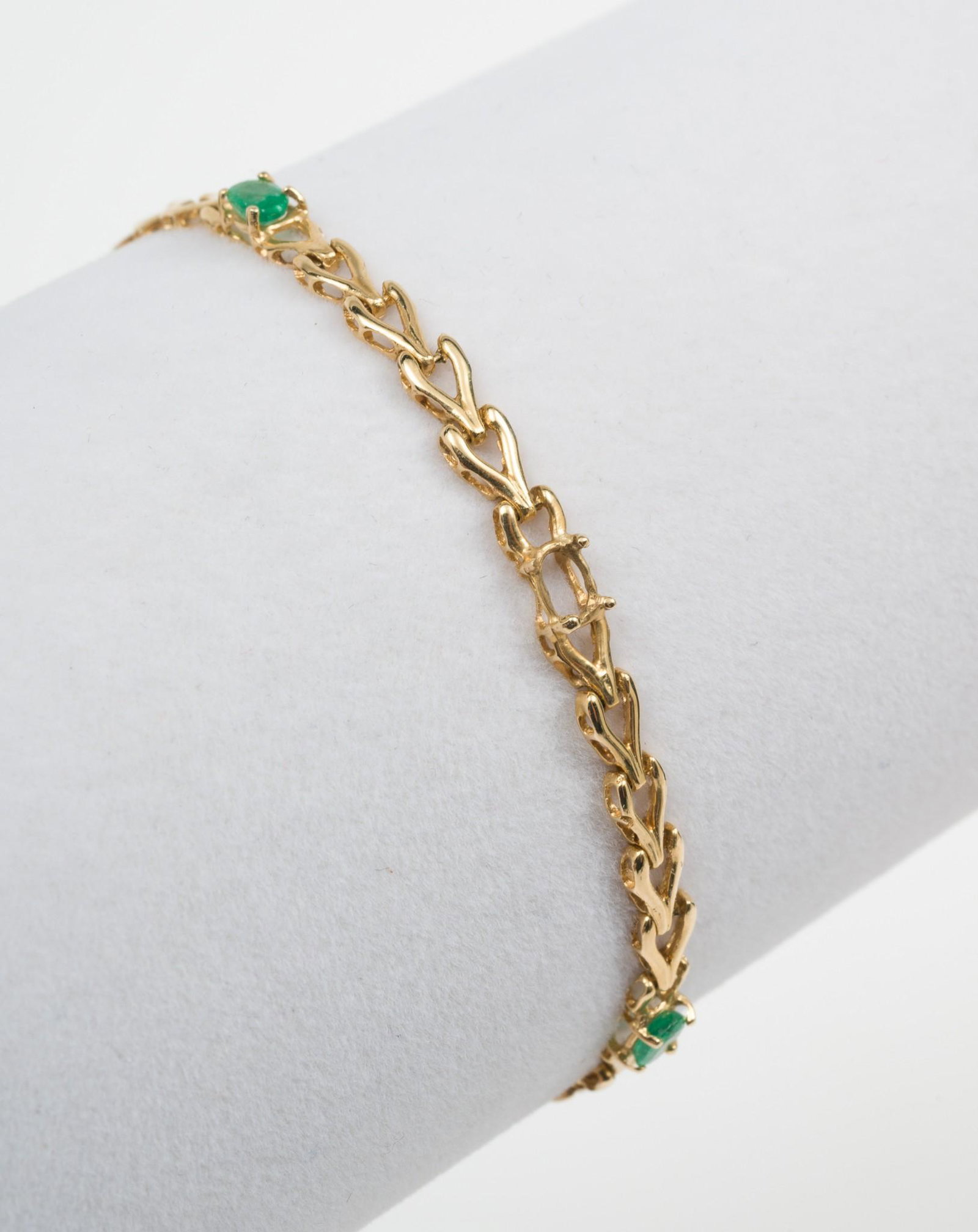 14K Gold & Emerald Bracelet (1 of 6)