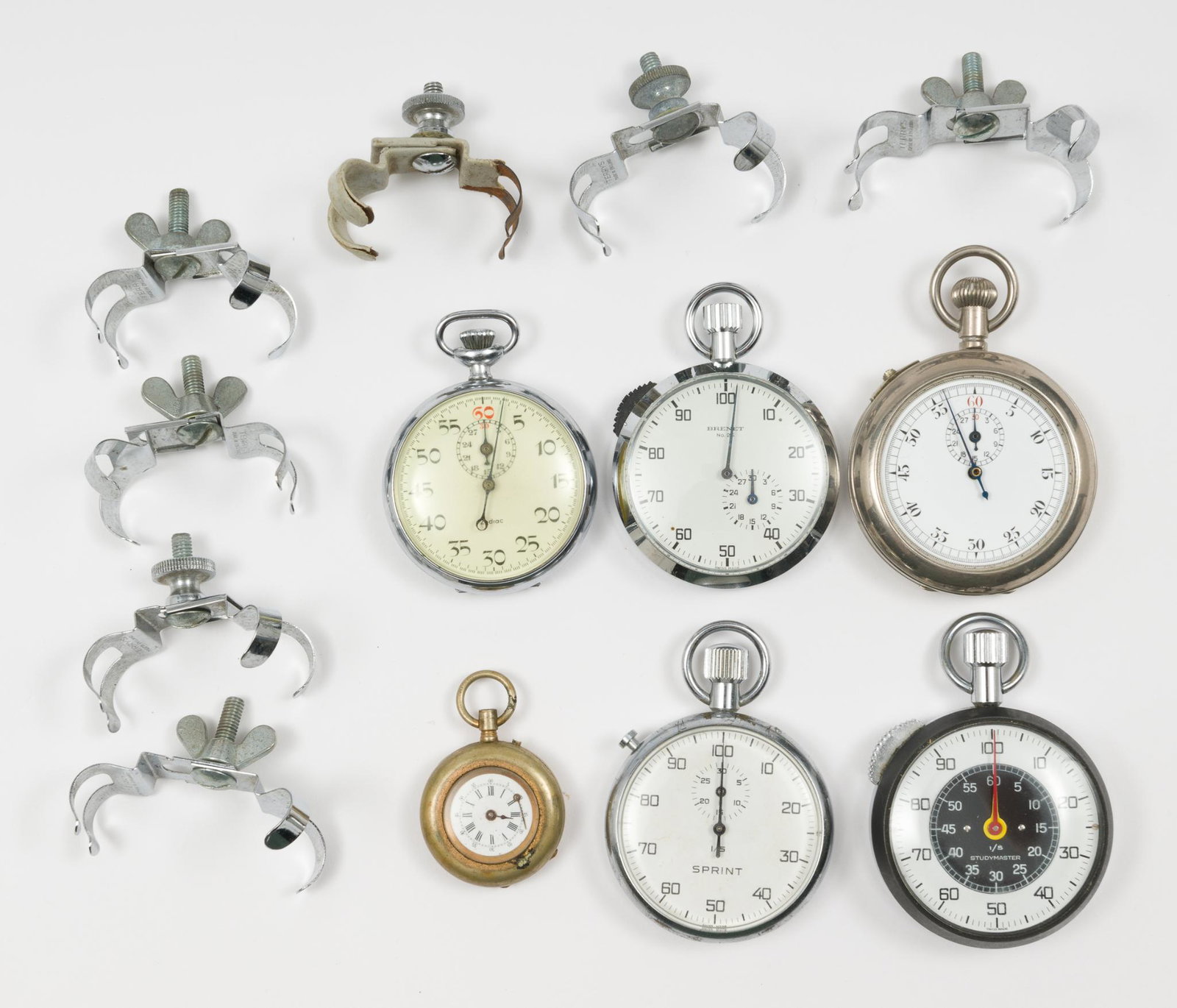 5 Stop Watches, 7 Stop Watch Holders, Pendant Watch (1 of 7)
