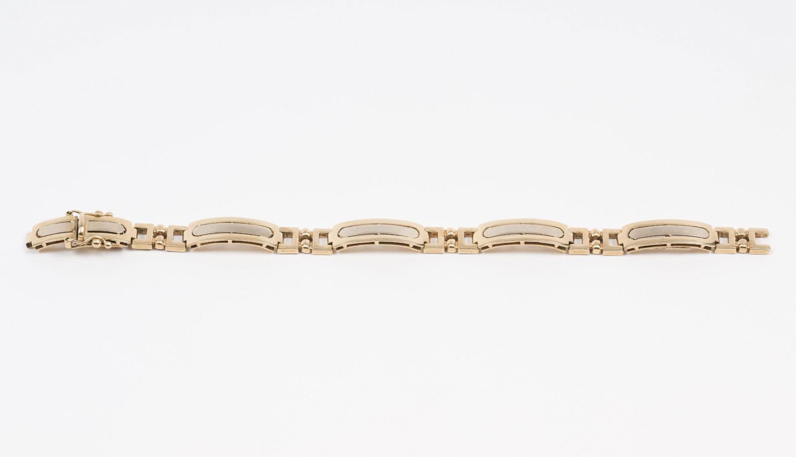 14K Italian Gold and Stainless Bracelet (1 of 3)