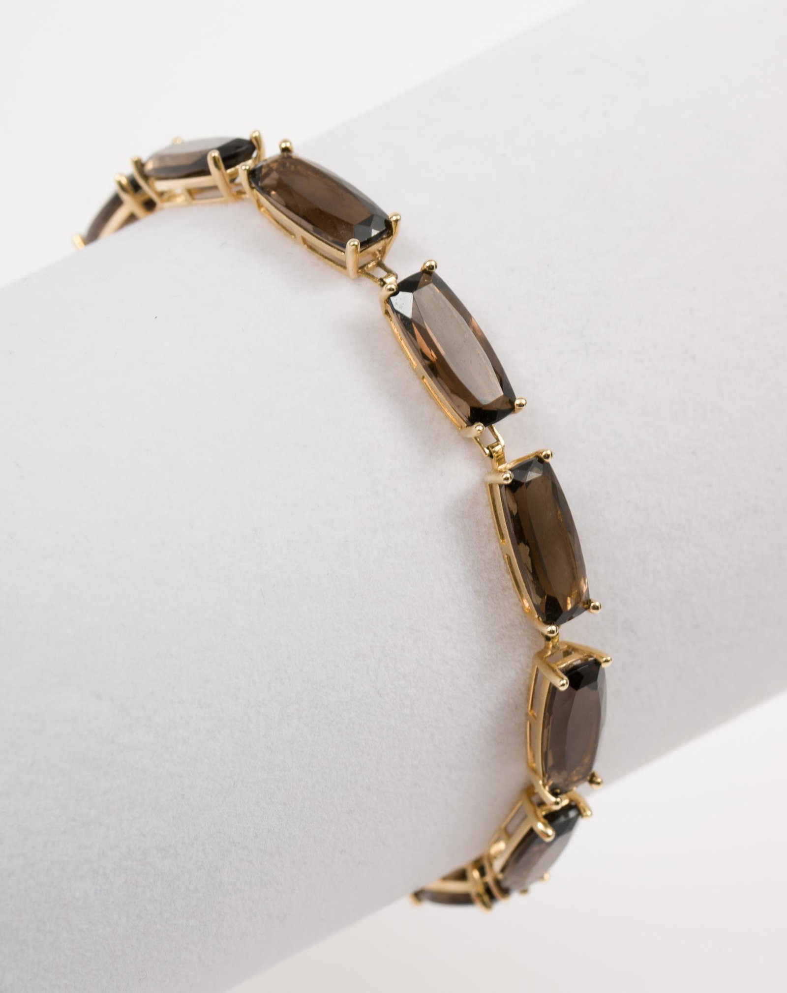 14K Gold Smoky Quartz Bracelet (1 of 4)