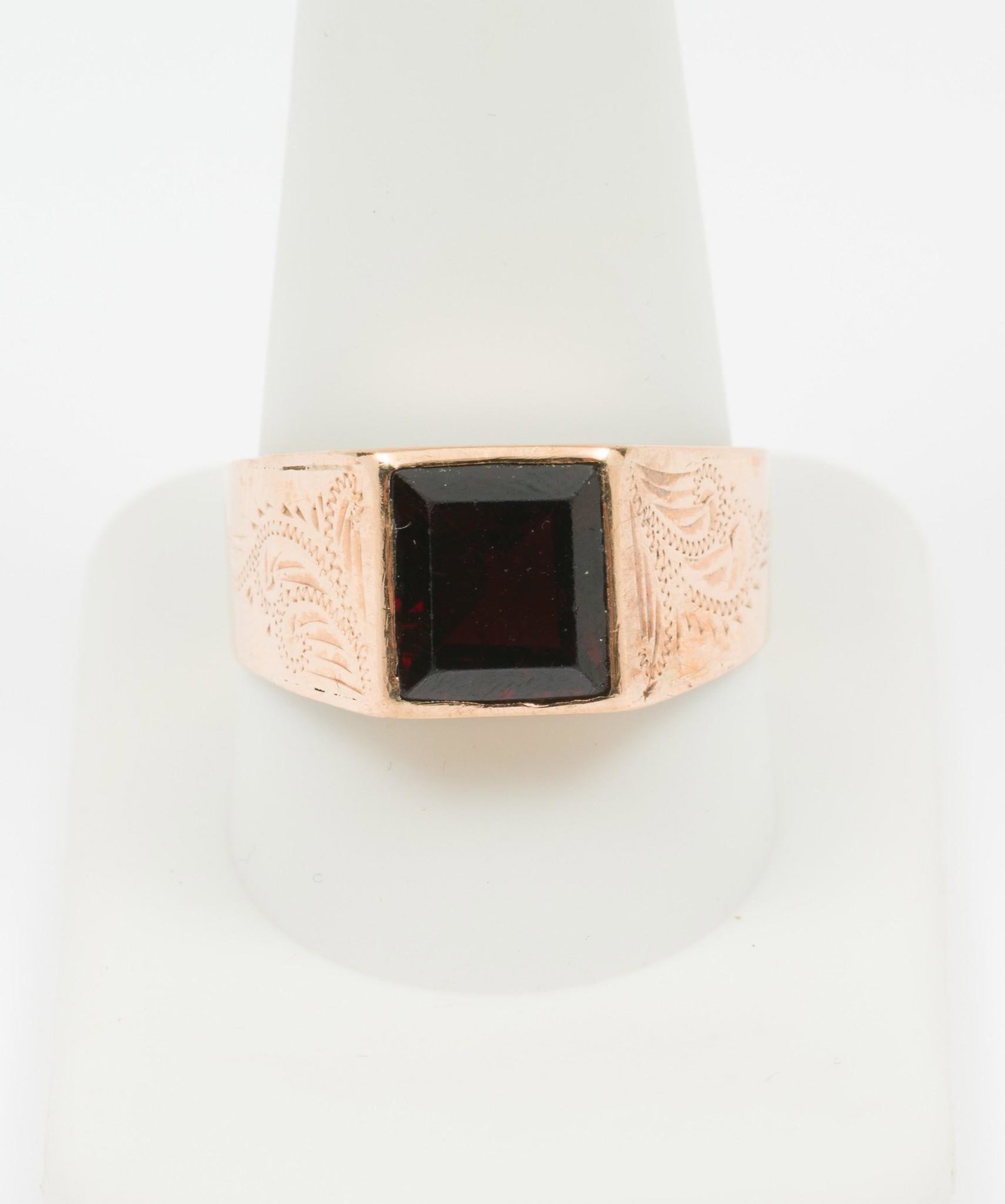 Antique 14K Gold & Garnet Gentleman's Ring (1 of 4)