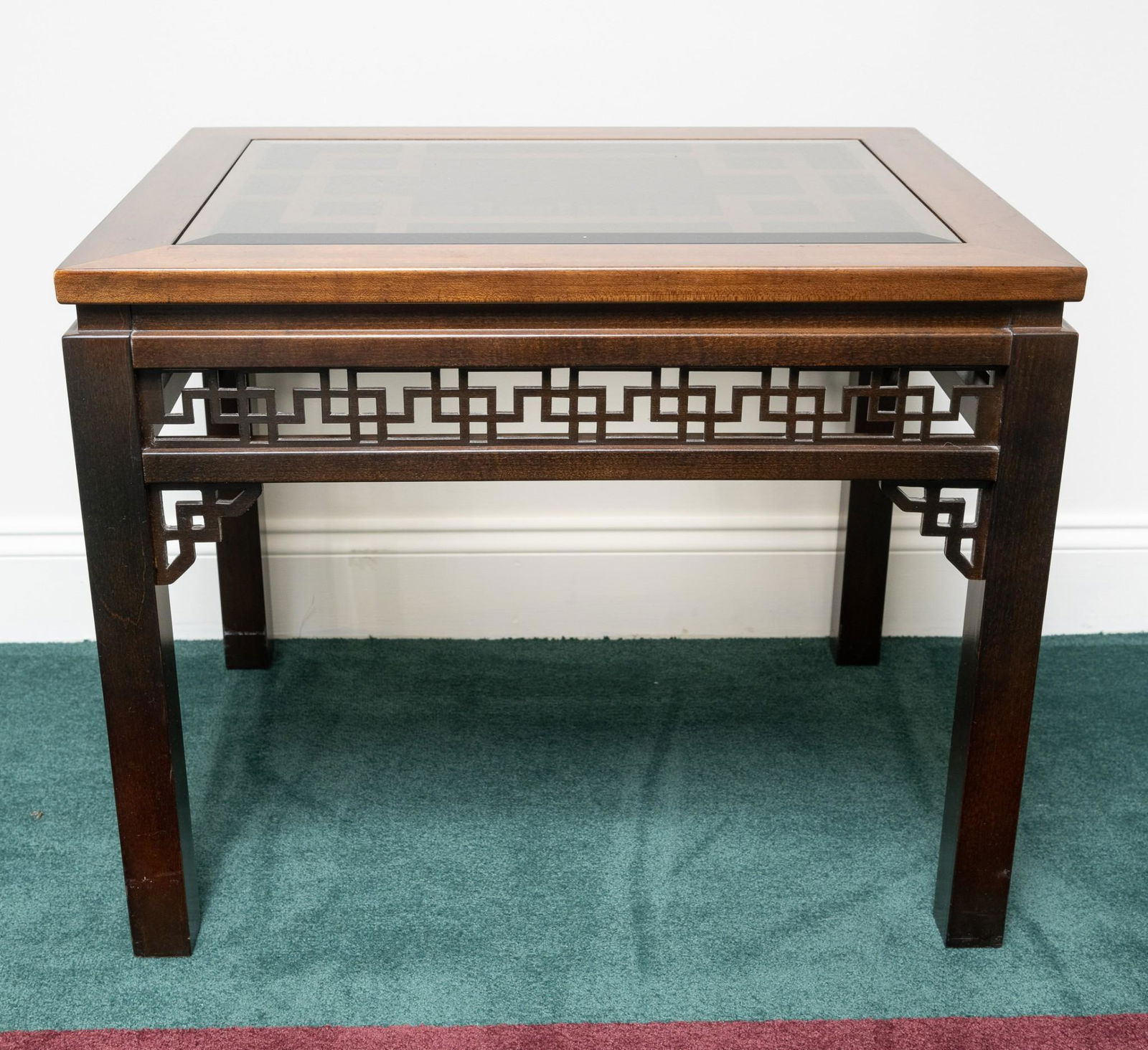 Chinese Geometric Side Table (1 of 3)