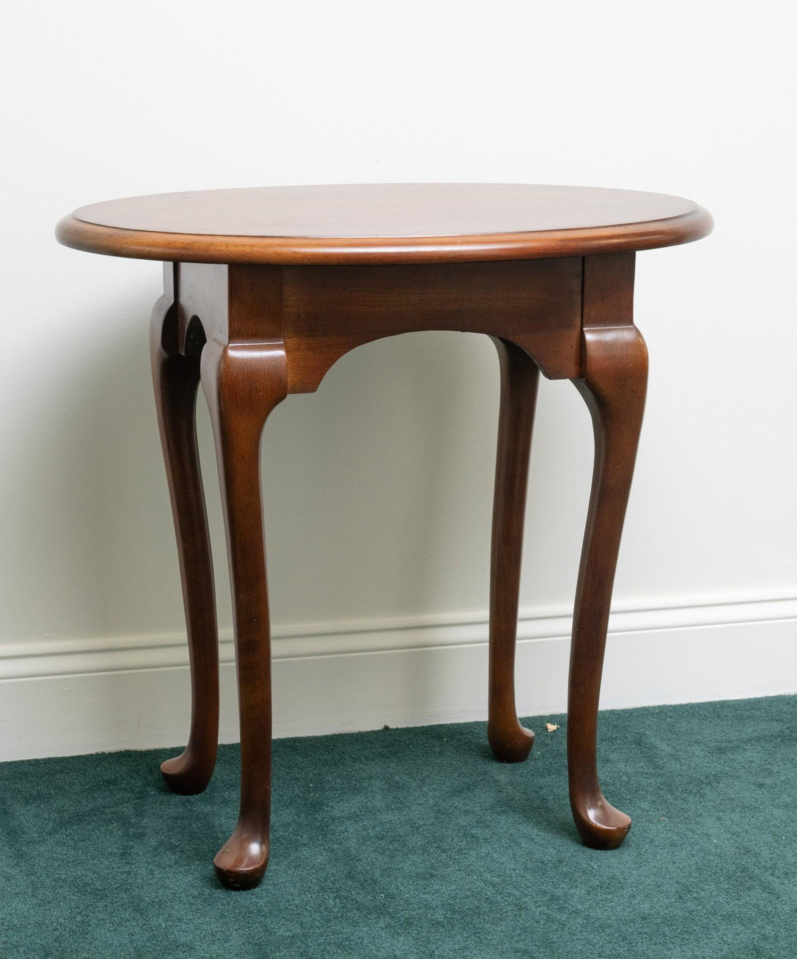 Wooden Oval Side Table (1 of 4)