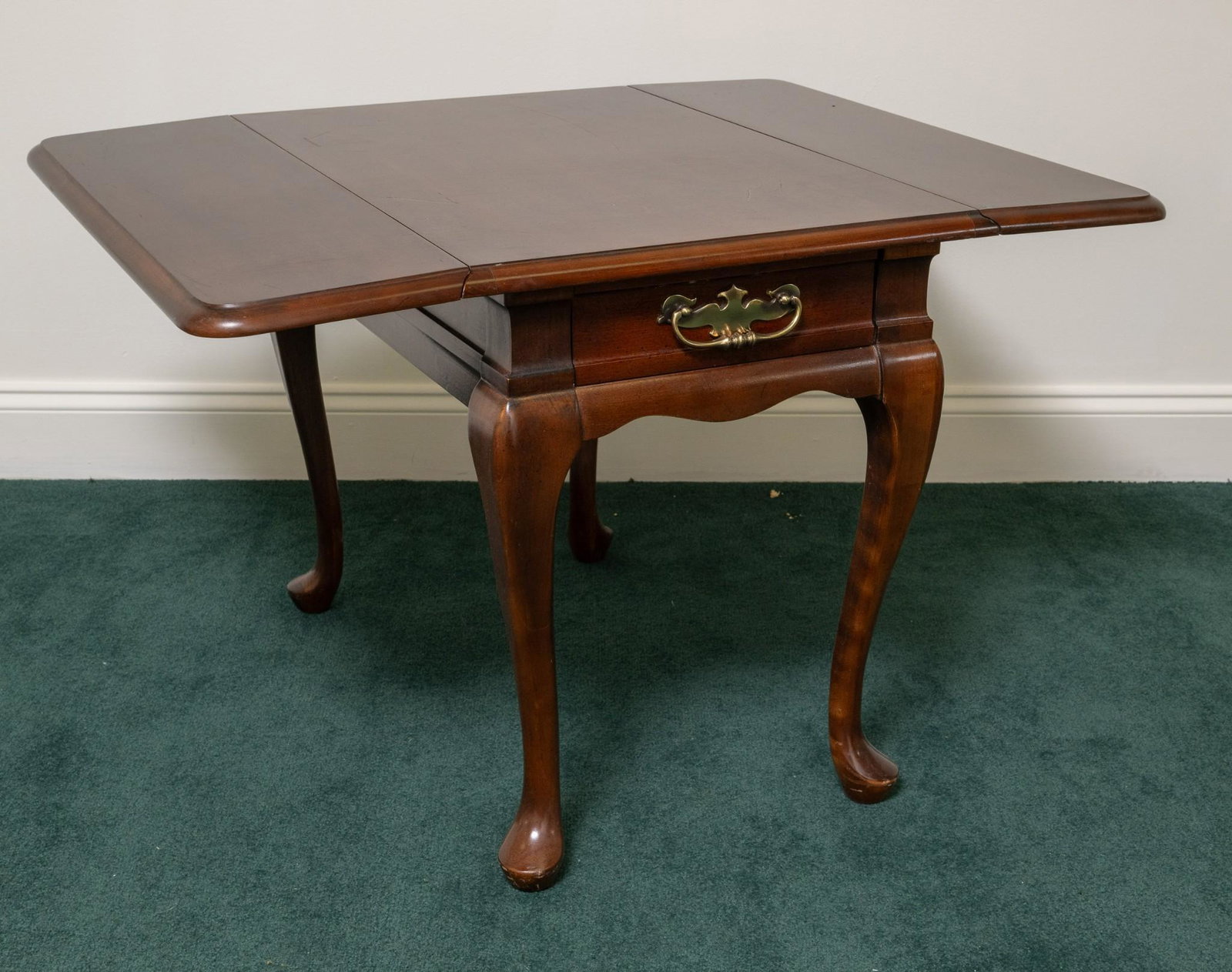 Mersman Tables Drop Leaf End Table: Lot to be picked up from Linglestown, Rd Harrisburg. Modern Office Building,3rd floor with elevator. To be picked up on Friday 7-28-23 between 10-2 by appointment only. 33" wide x 26-3/4" deep x 21-1/