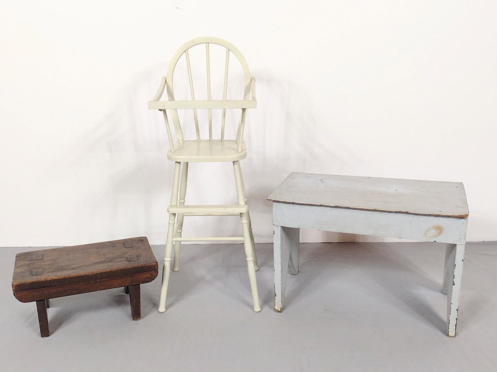 High Chair, Bench & Foot Stool (1 of 10)
