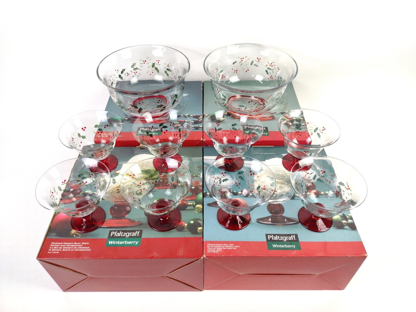 10 Pcs Pfaltzgraff Winterberry Glassware (1 of 3)