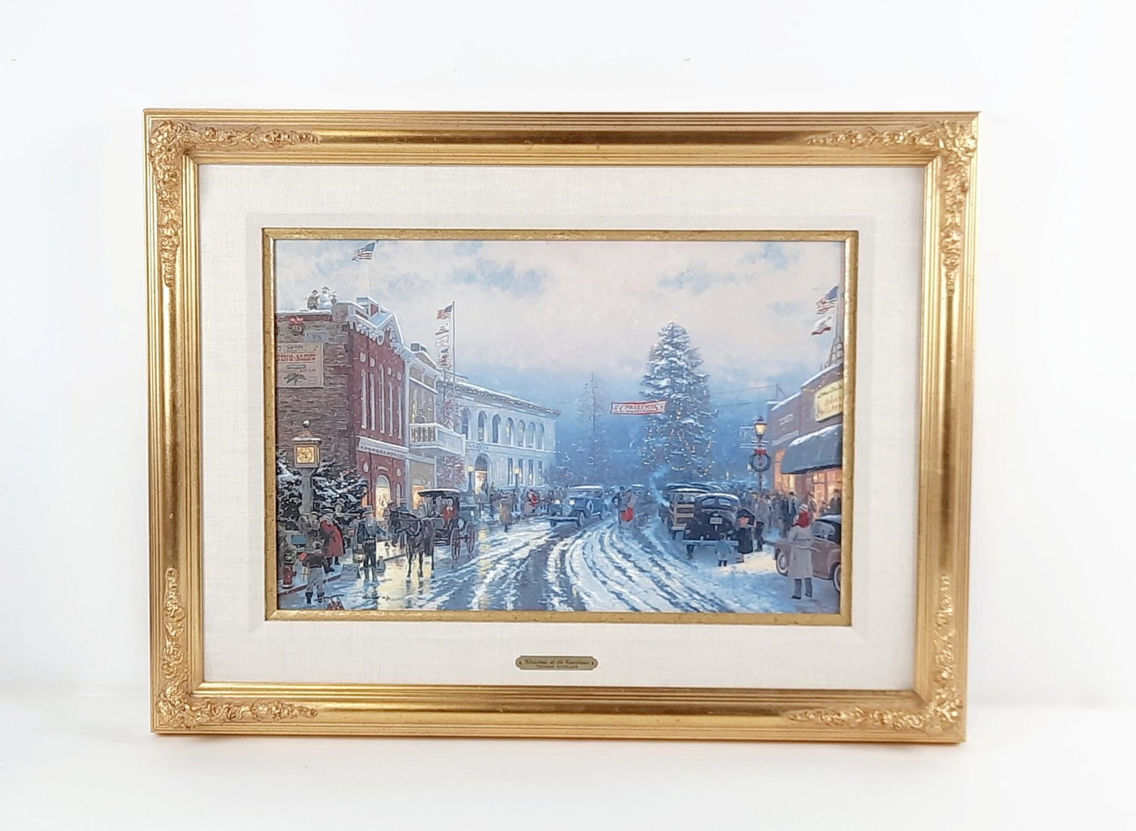Thomas Kinkade "Christmas at the Courthouse" Ltd Ed Print on Canvas (1 of 5)