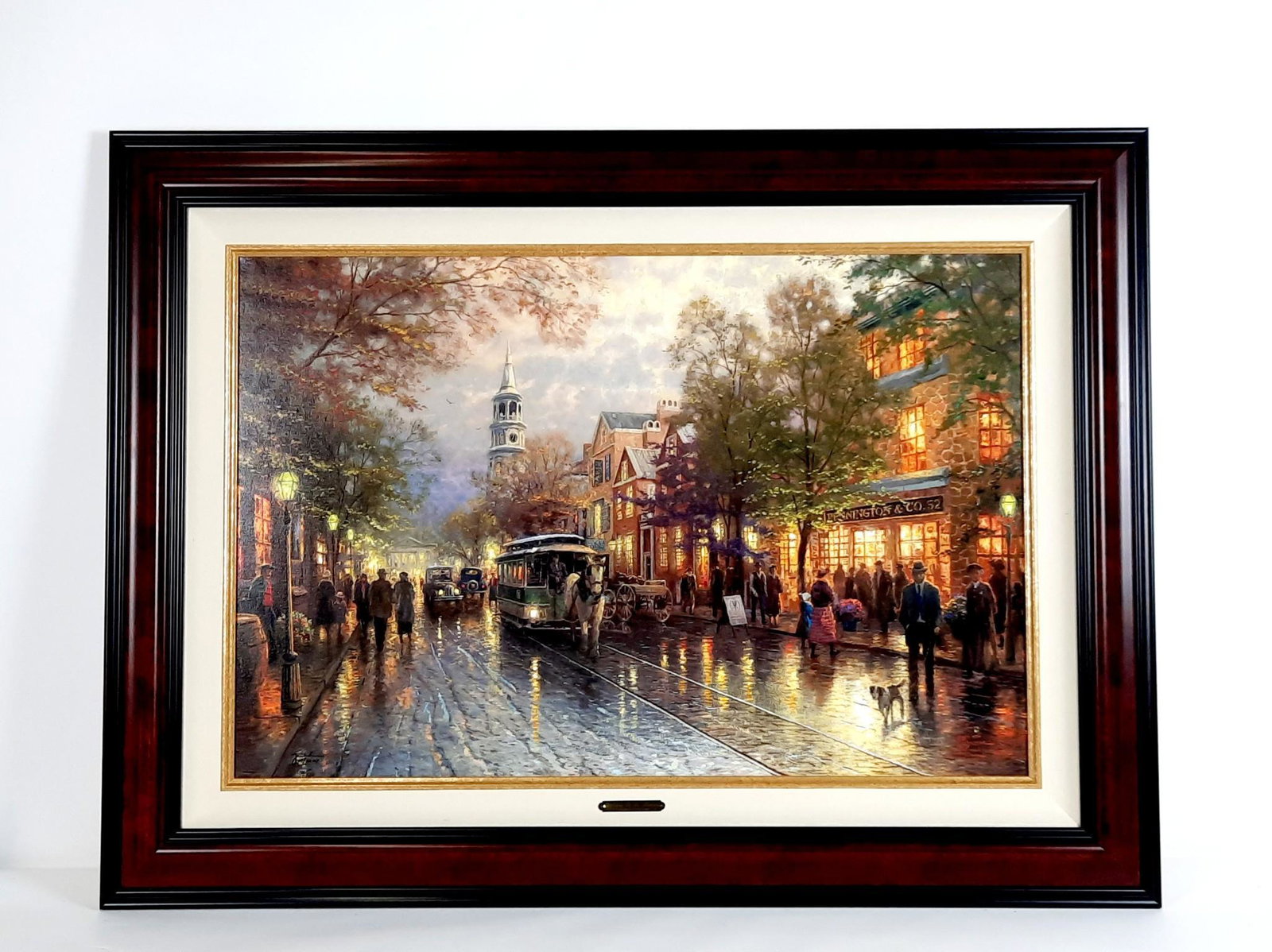Thomas Kinkade "Evening on the Avenue" Ltd Ed Print on Canvas (1 of 6)