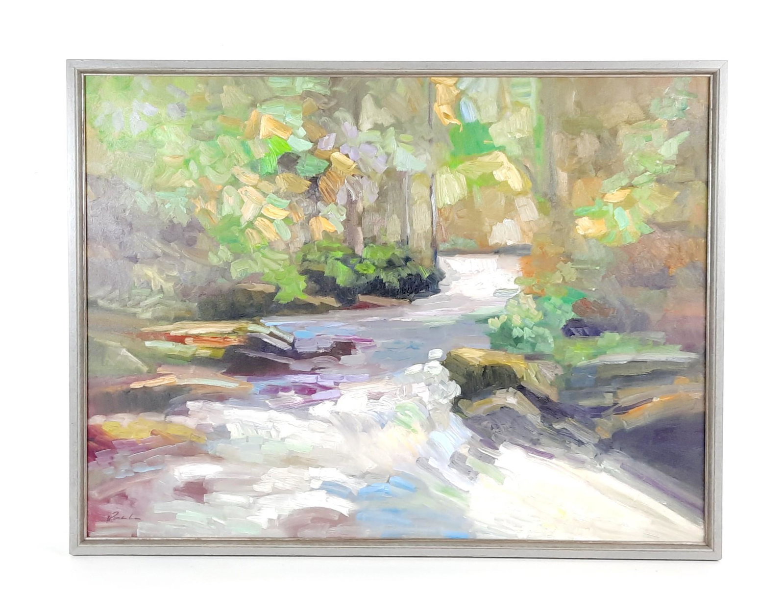 Sally Rosenbaum "River Riffles" Painting (1 of 3)