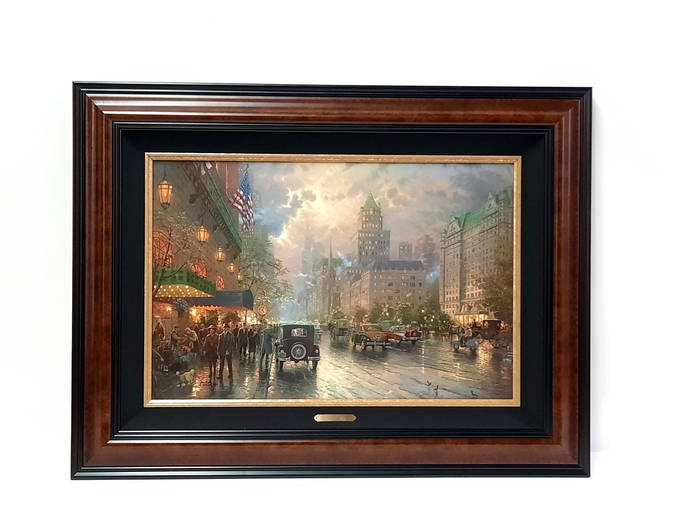 Thomas Kinkade "new York, Fifth Avenue" Ltd Ed Print On Canvas