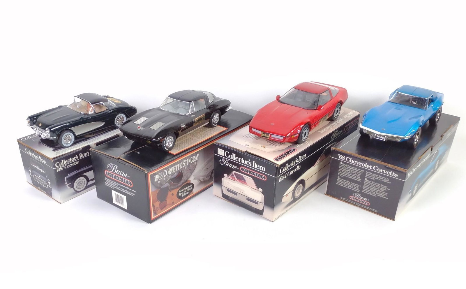 4 Estate Jim Beam Corvette Decanters (1 of 5)