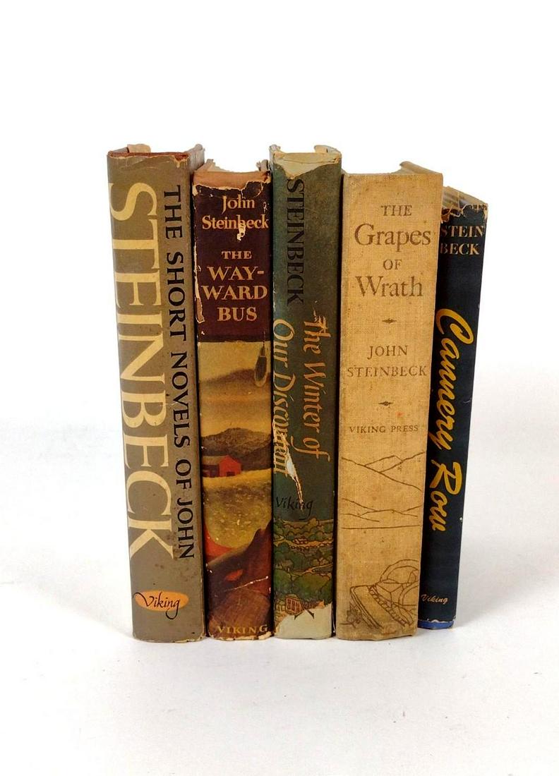 5 John Steinbeck Books Incl 1st Edition Auction