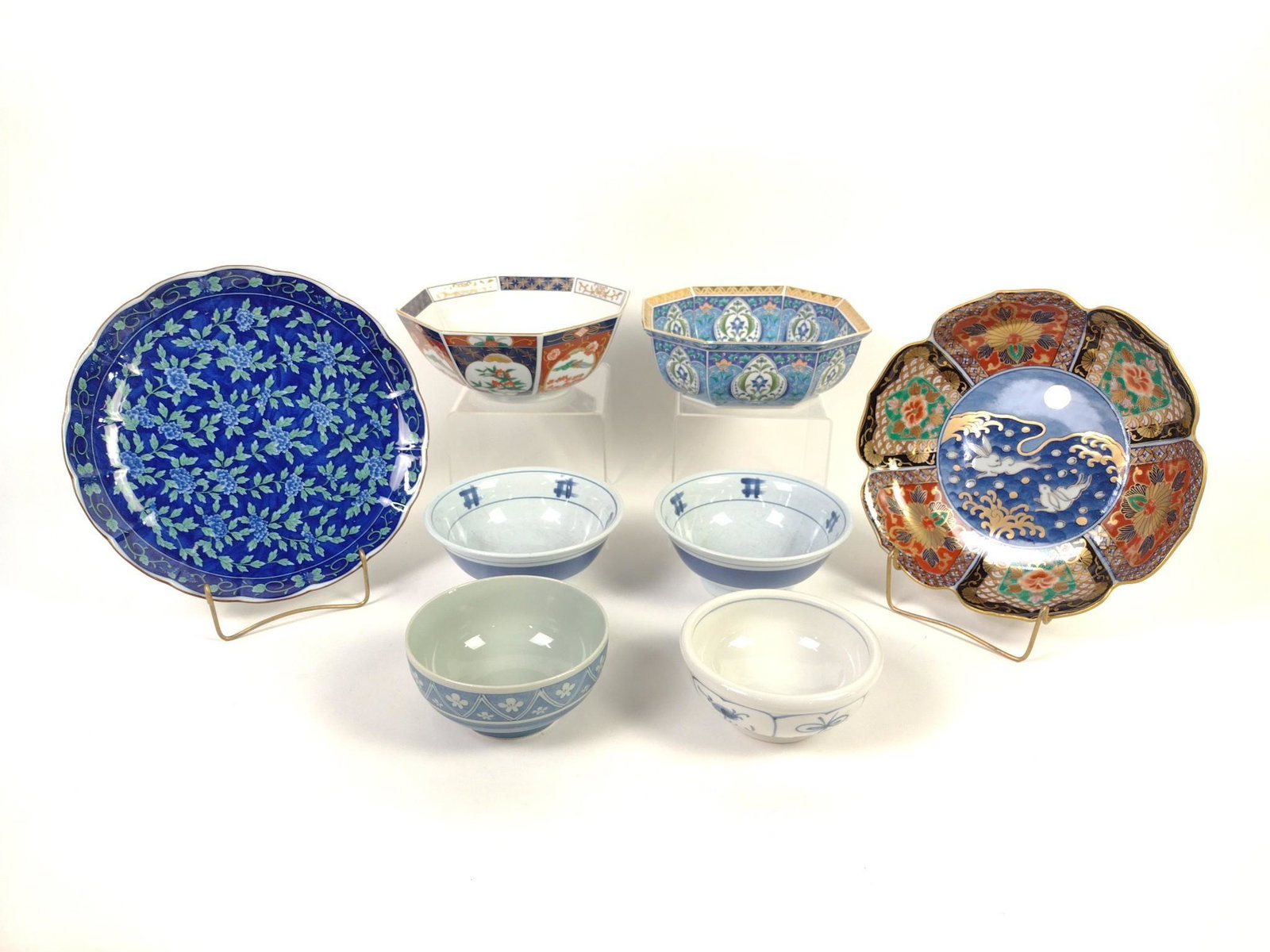 8 Asian Ceramics incl Imari (1 of 9)