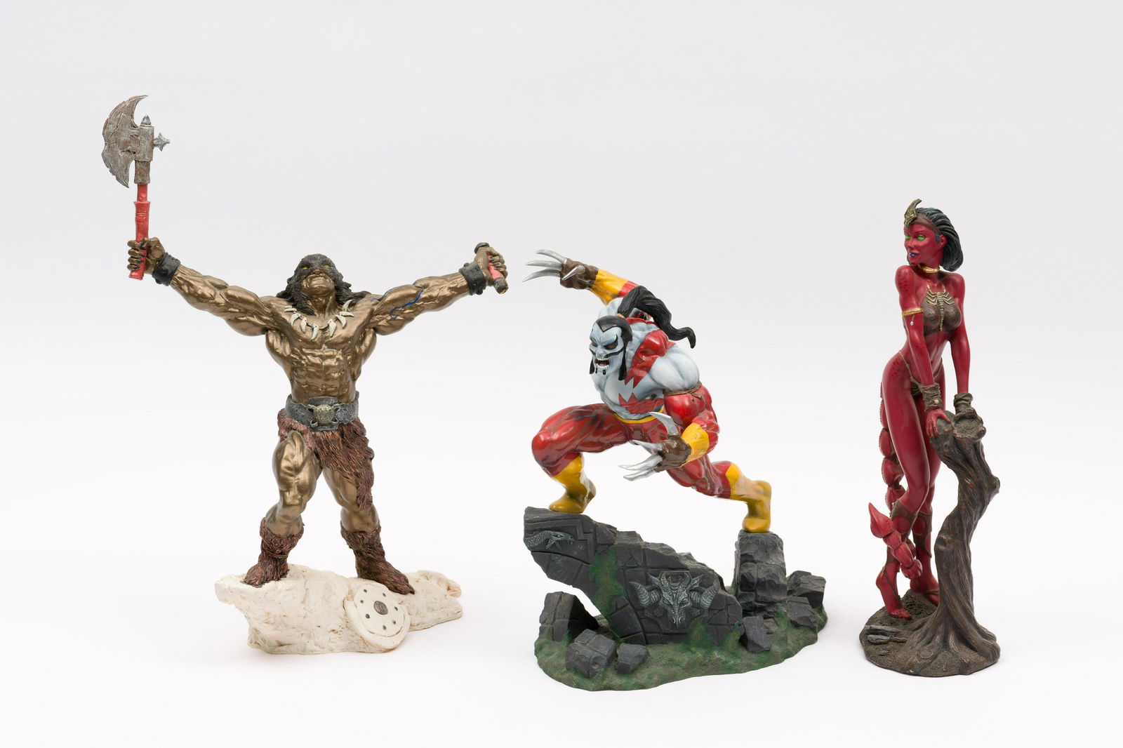 3 Misc. Comic Character Statues (1 of 15)