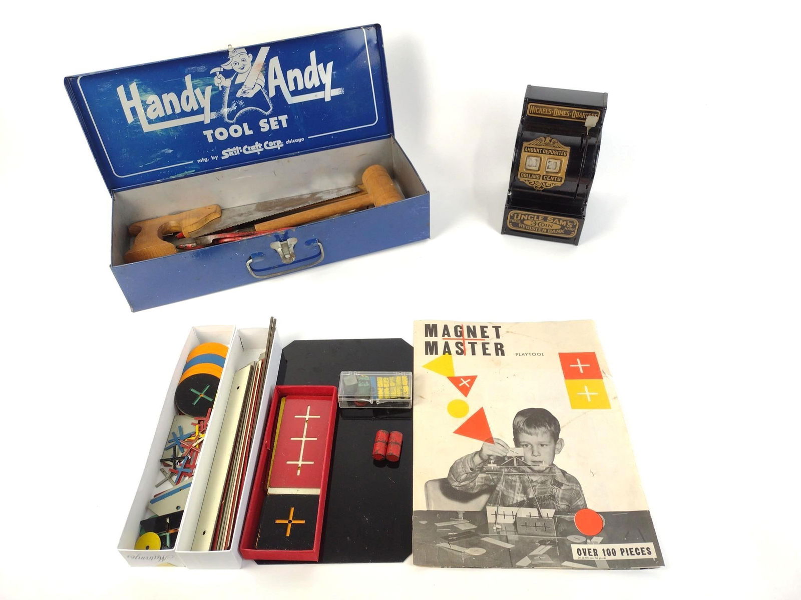 3 Vintage Toys incl Handy Andy Tool Set (1 of 8)