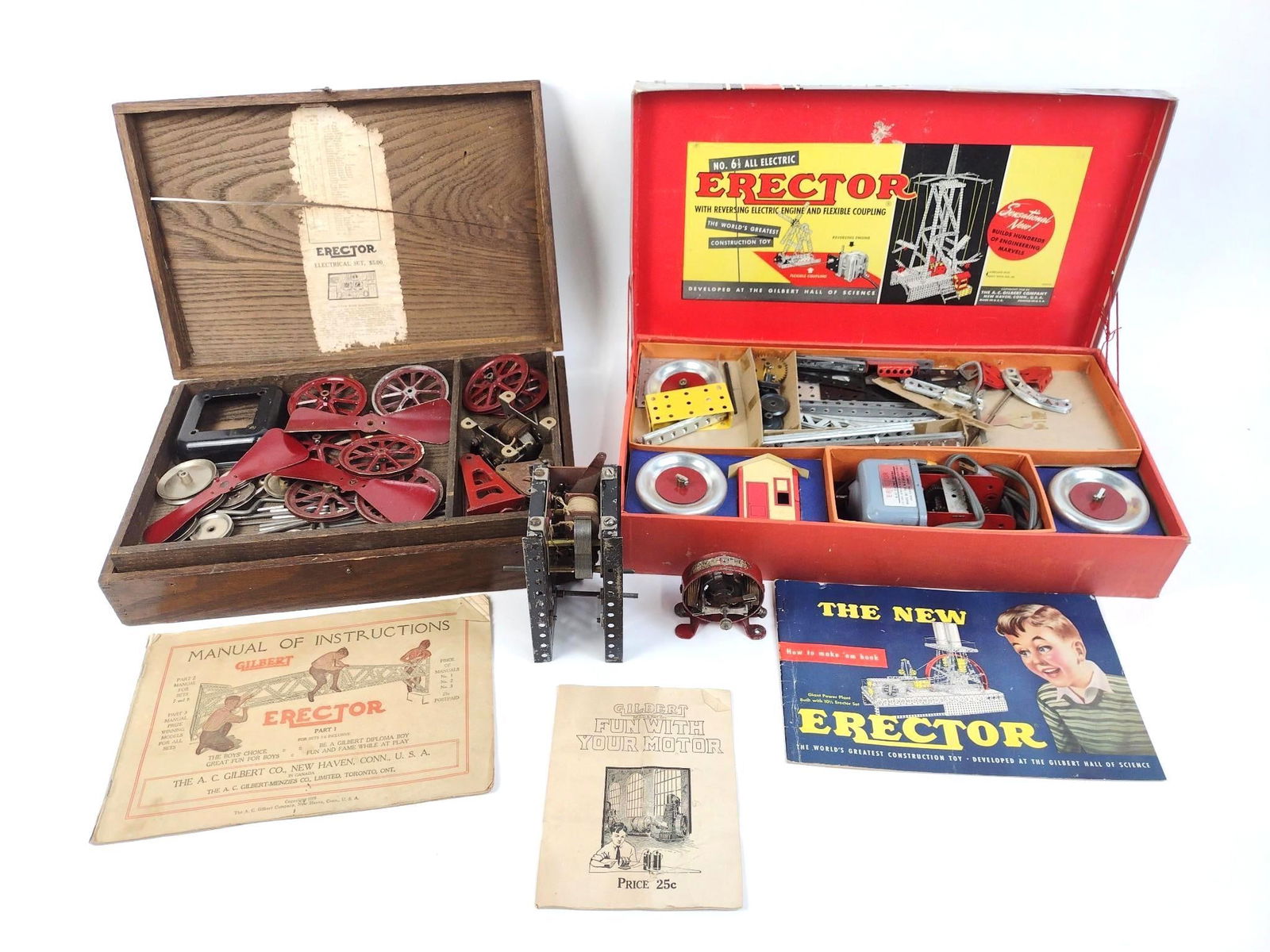 2 Vintage Erector Sets With Motors (1 of 6)