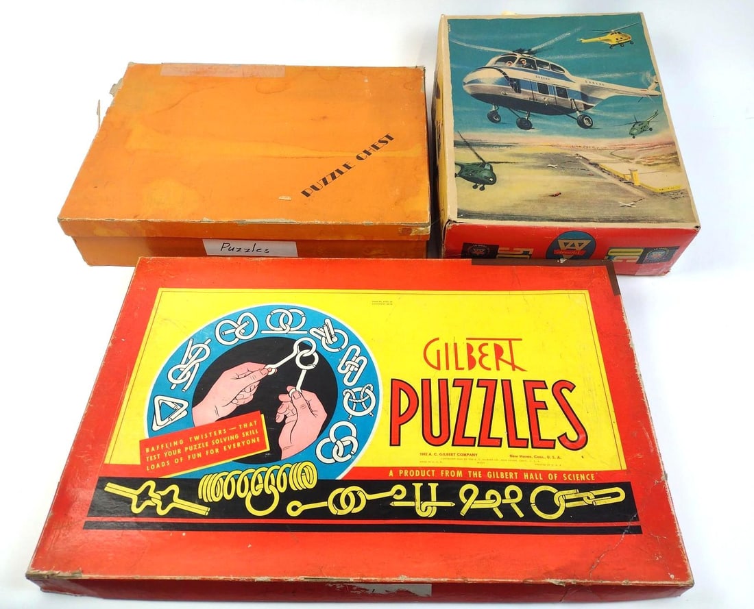 Arnold Helicopter & 2 Puzzle Sets Incl Gilbert (1 of 5)