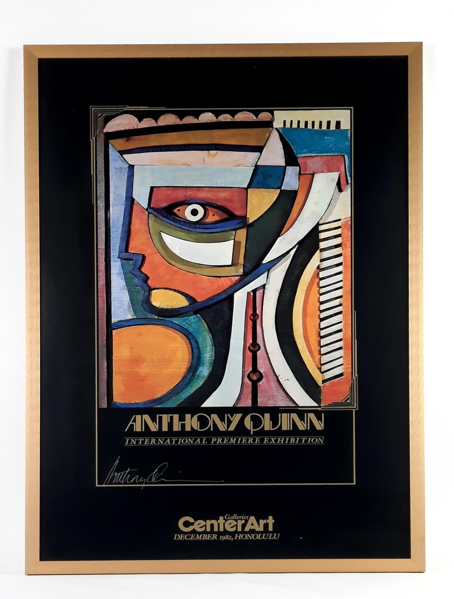 Anthony Quinn Signed Exhibition Poster (1 of 2)