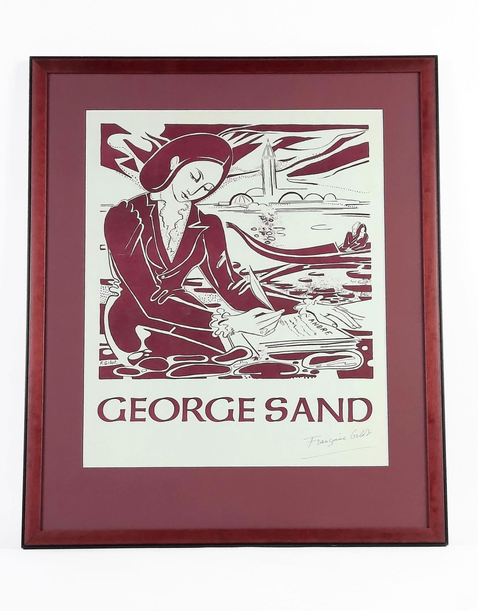 Francoise Gilot "George Sand" Signed Print (1 of 3)