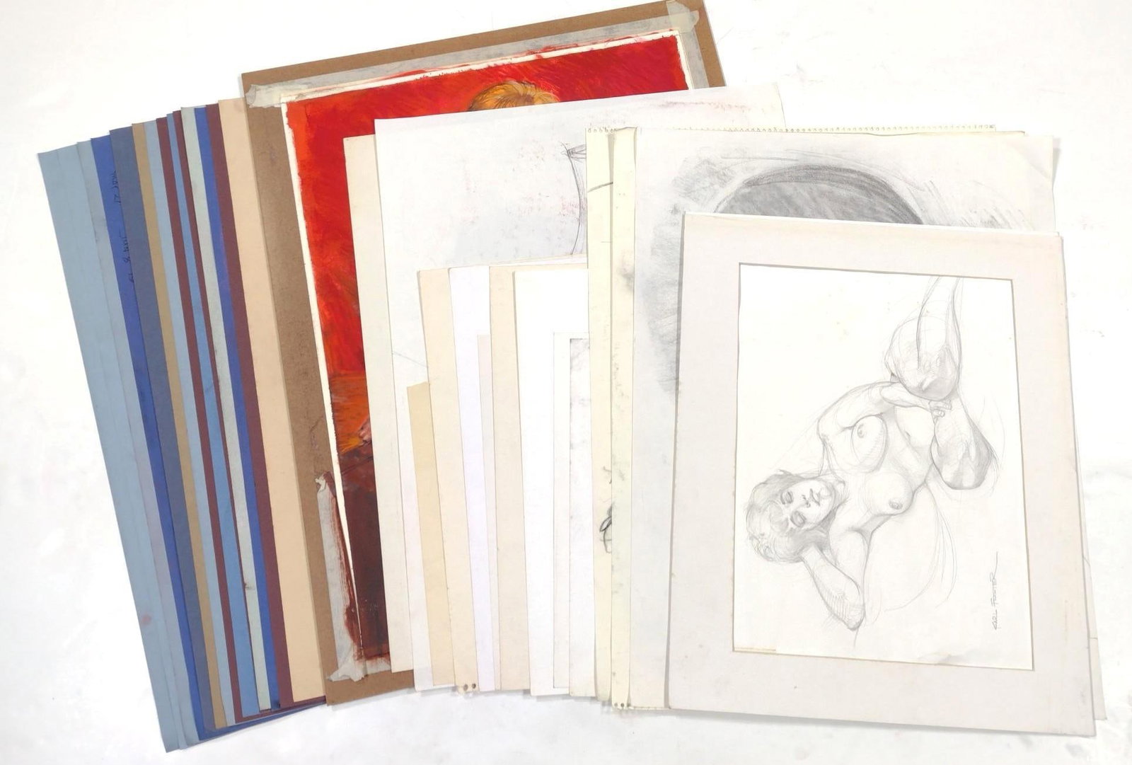 30 Karl Foster Portraits Pastels & Sketches (1 of 15)