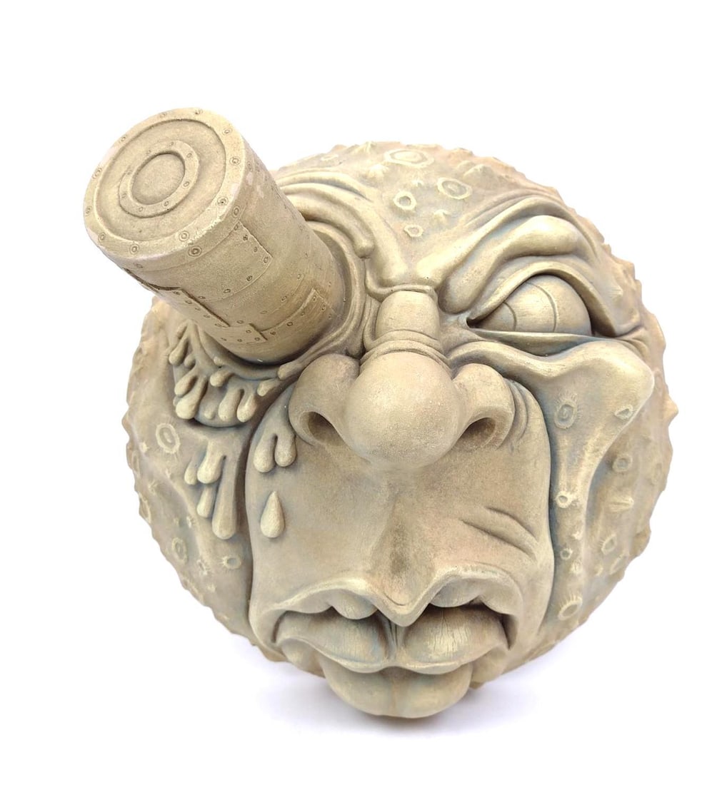 Gargoyle Ceramic Wall Hanging (1 of 2)