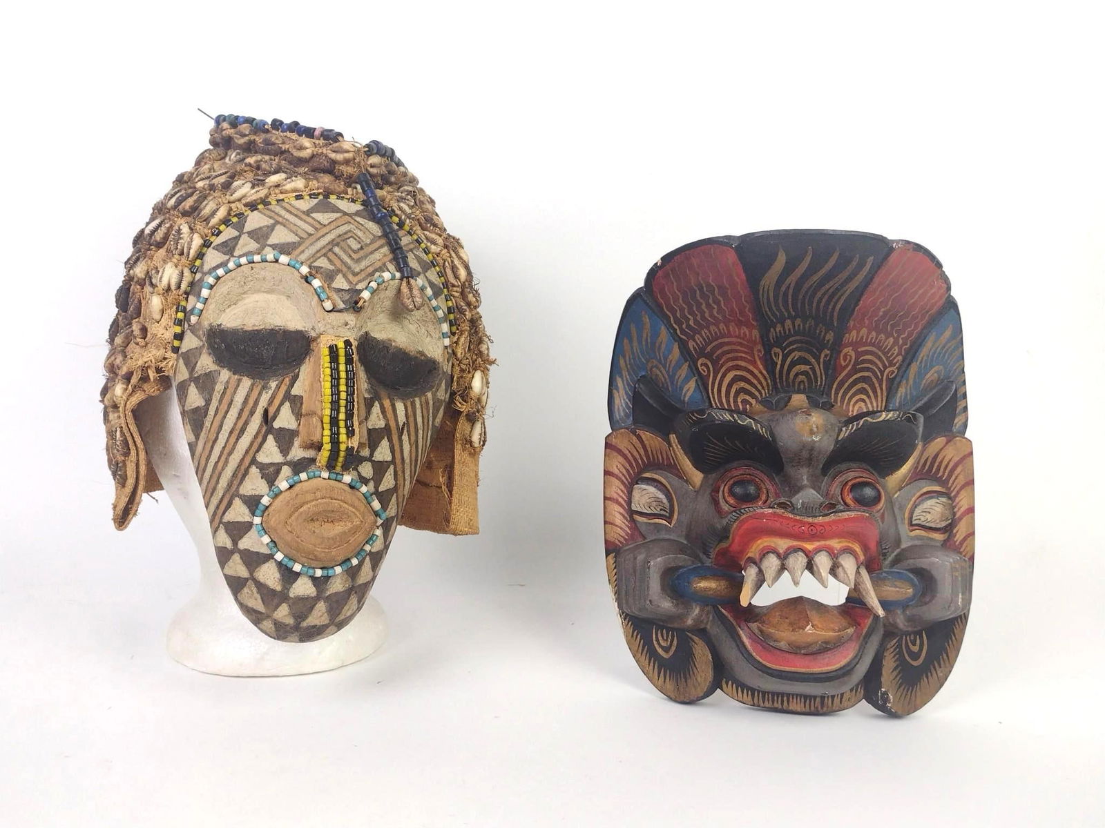Balinese and Kuba African Masks (1 of 5)