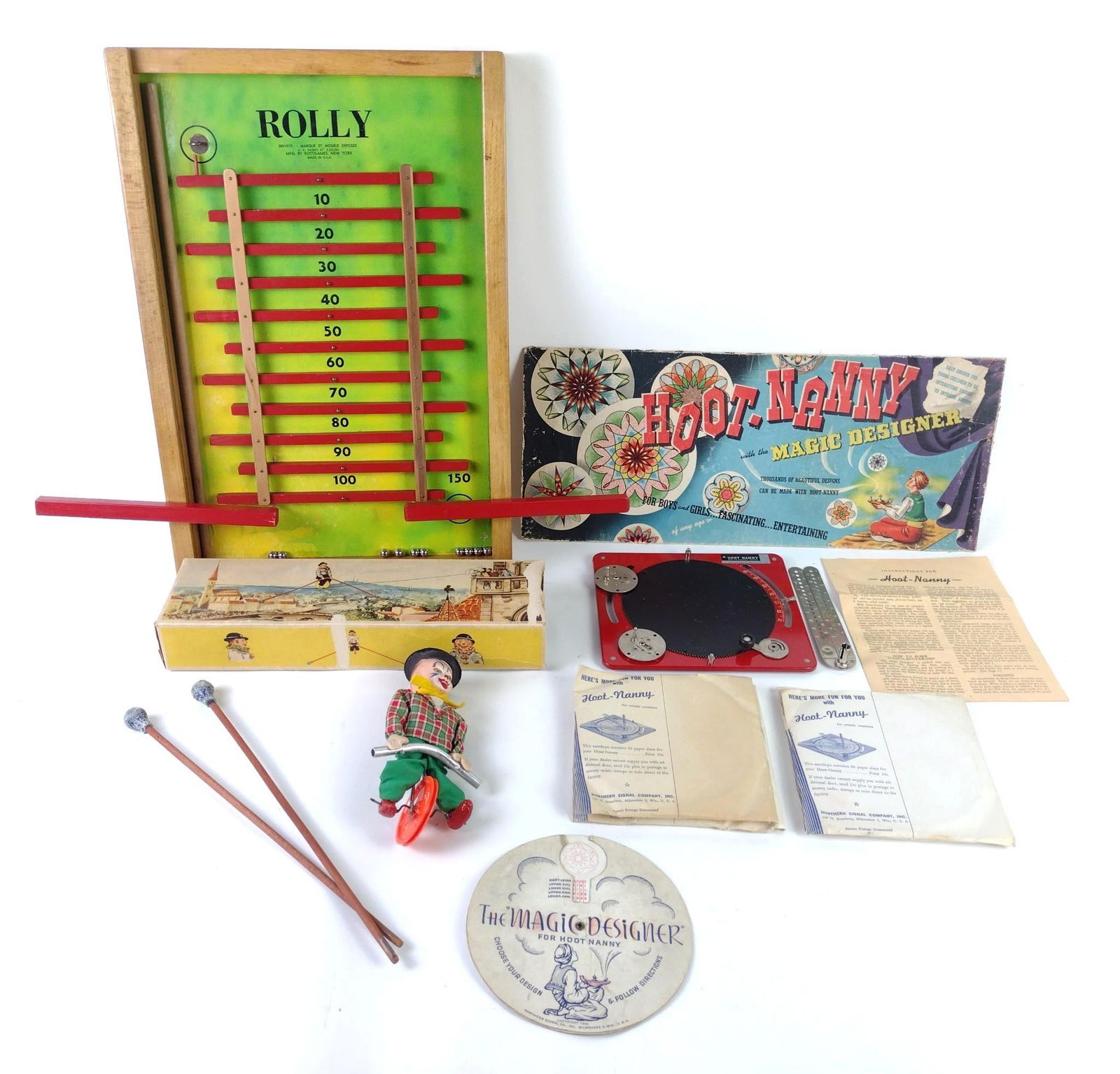 3 Vintage Games/Toys Incl Fewo Tight Rope Walker (1 of 6)