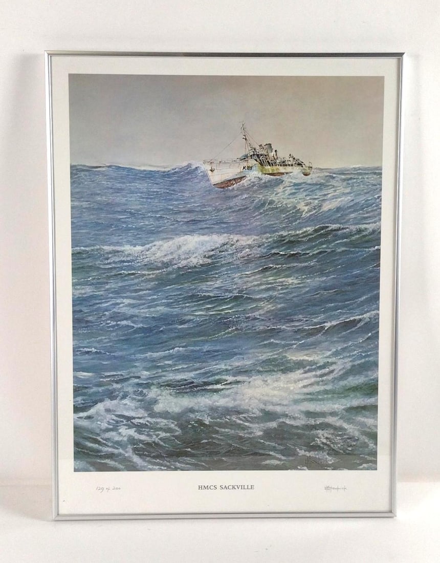 E. M. Chadwick "HMCS Sackville" Ltd Ed Print (1 of 4)