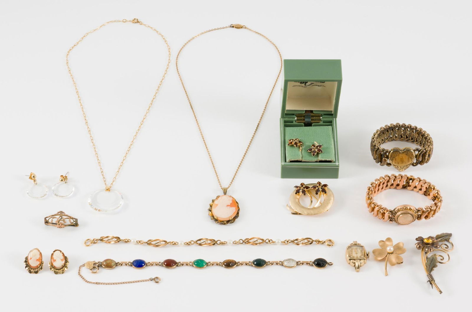 Assorted Jewelry Incl. Necklaces, Watches, Brooches & Earrings (1 of 6)