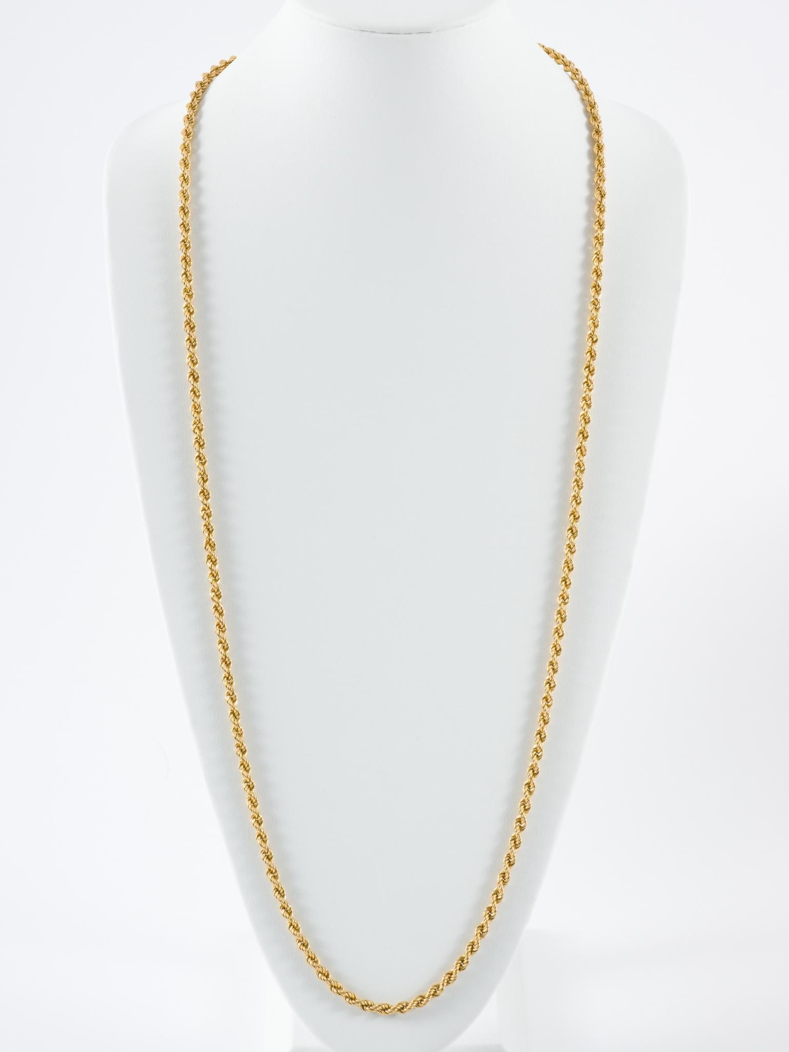 18k Gold Rope Chain (1 of 4)