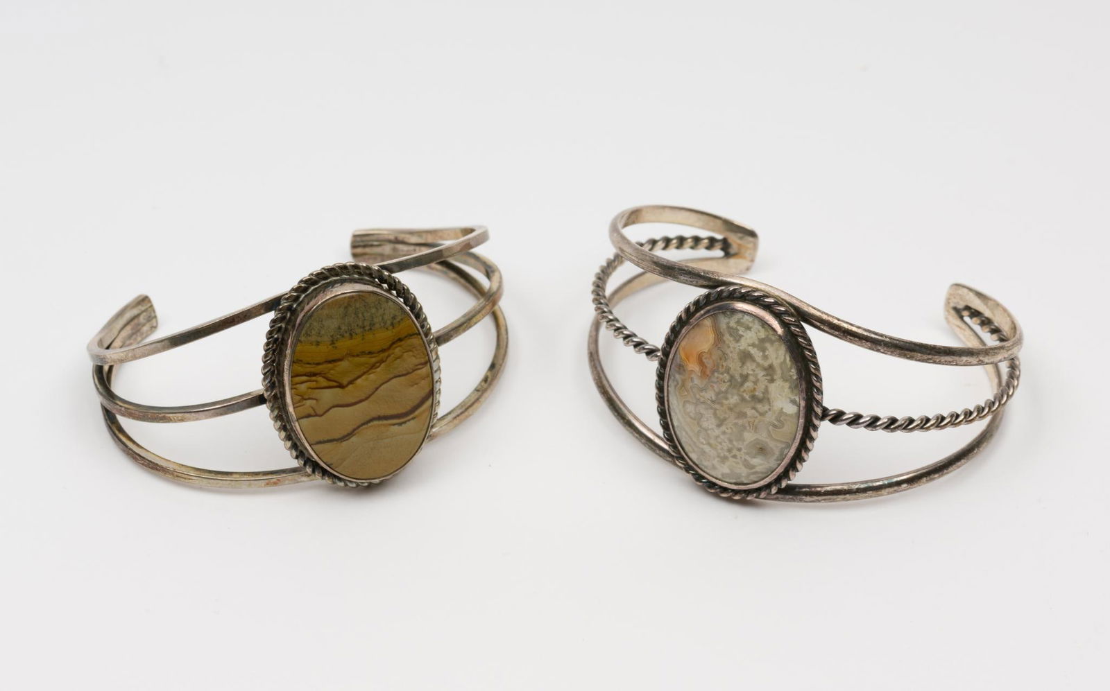 2 Hardstone Sterling Bracelets (1 of 6)