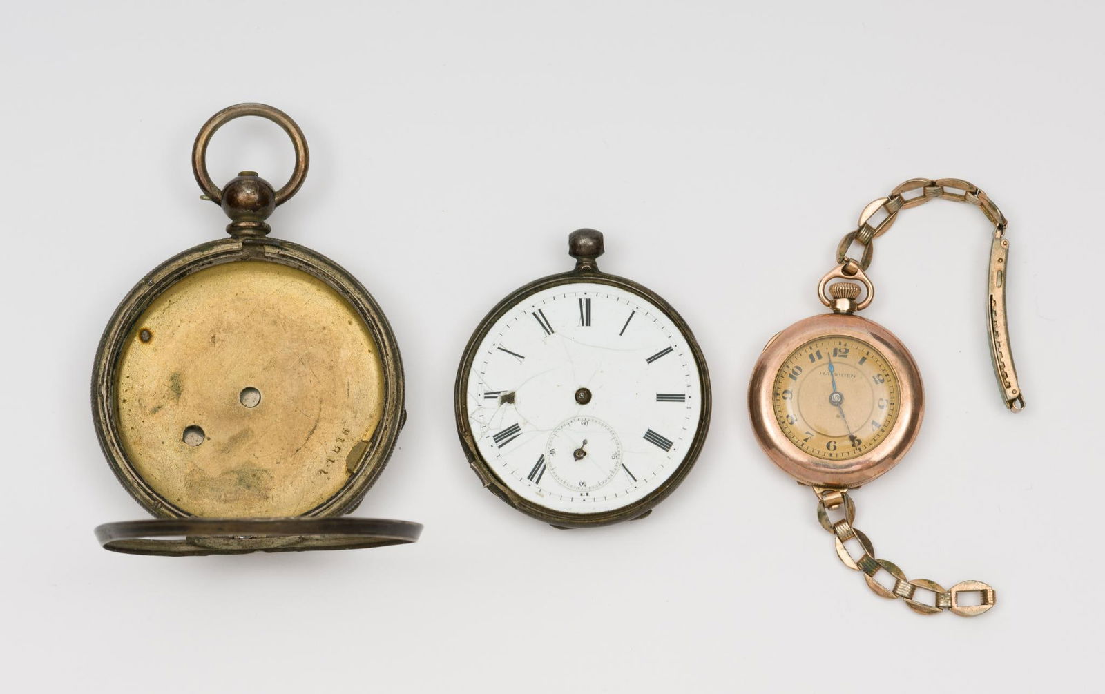 Assorted Watch Pieces Incl. 1881 Swiss Watch & Hampden (1 of 5)