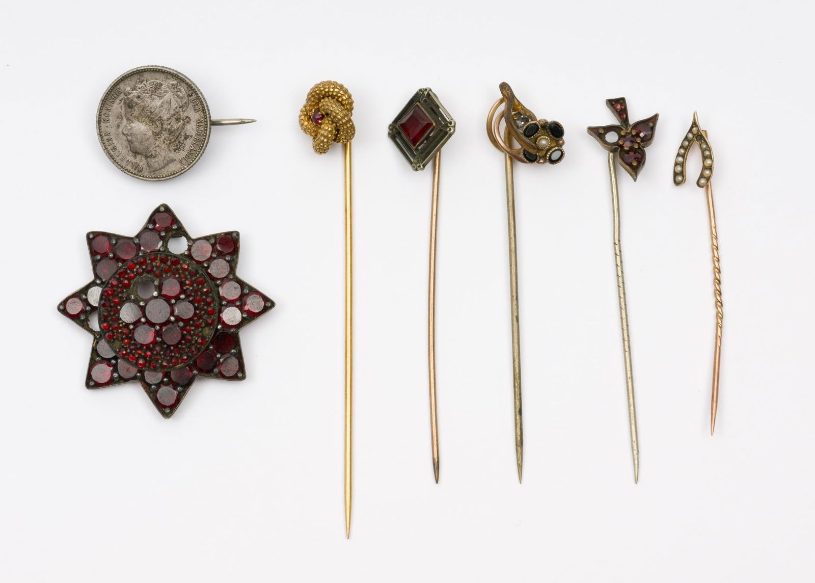 7 Assorted Pins Incl. Coin & Stick Pins (1 of 15)