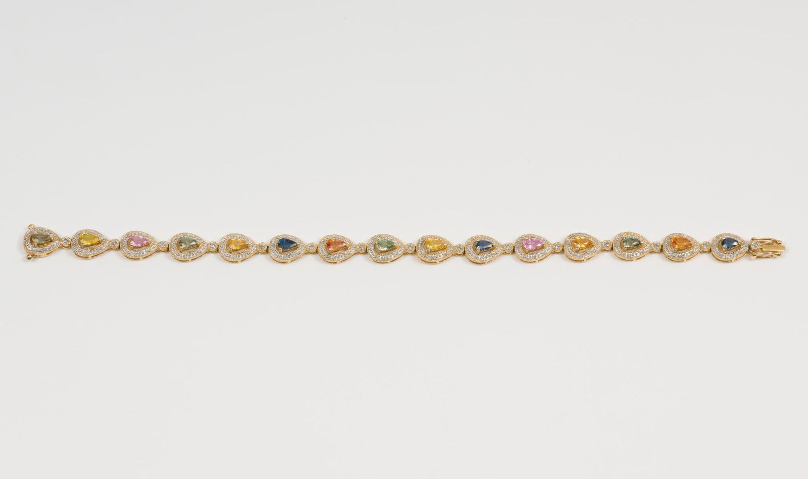 14K Gold Gemstone Bracelet (1 of 6)