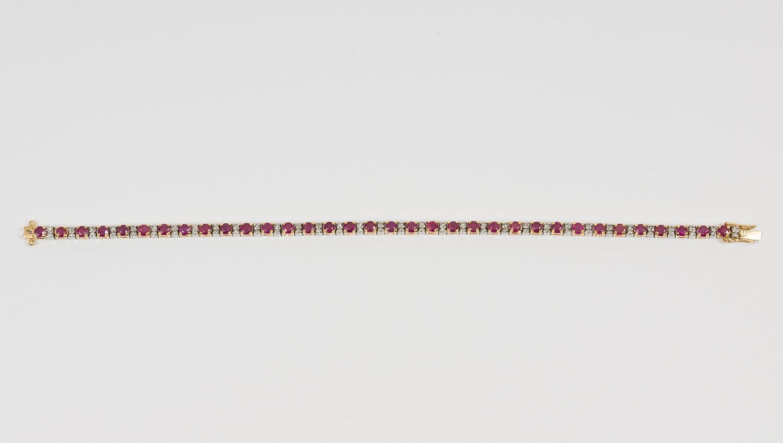 14K Gold Ruby and Diamond Bracelet (1 of 3)