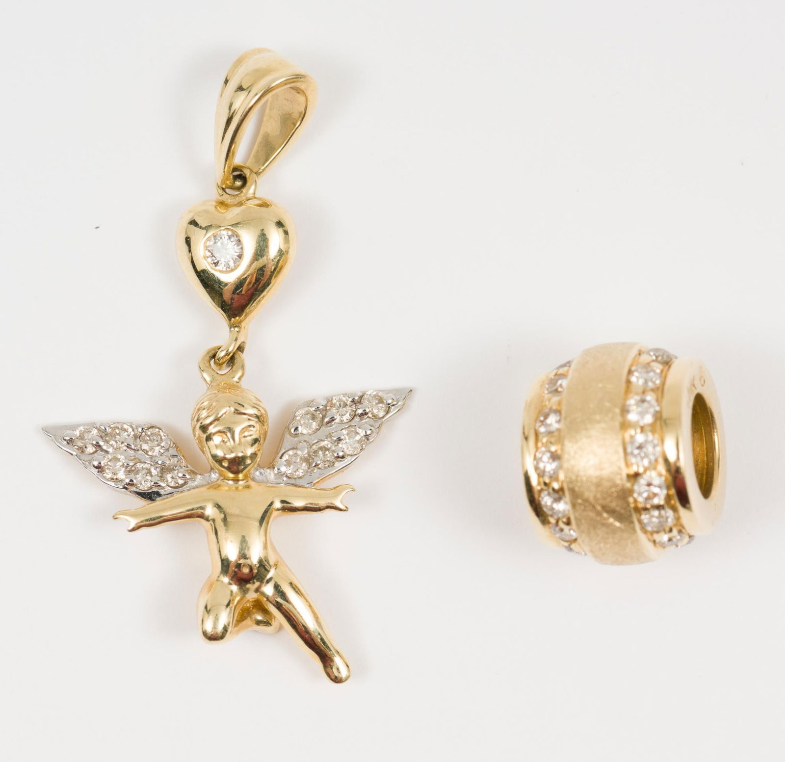 2 14k Gold & Diamond Charms (1 of 6)