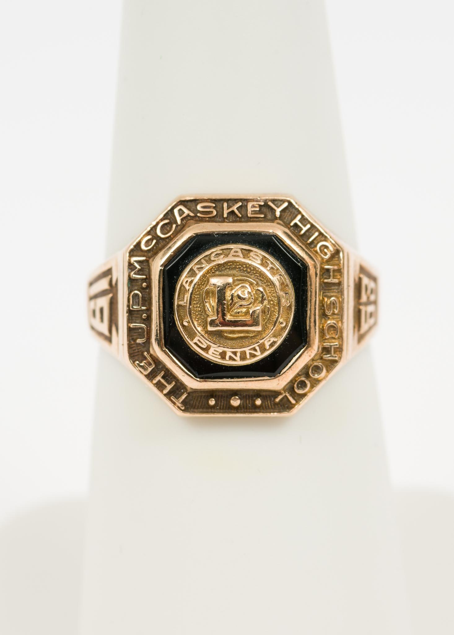1953 10k Gold McCaskey High School Lancaster, PA Class Ring (1 of 5)