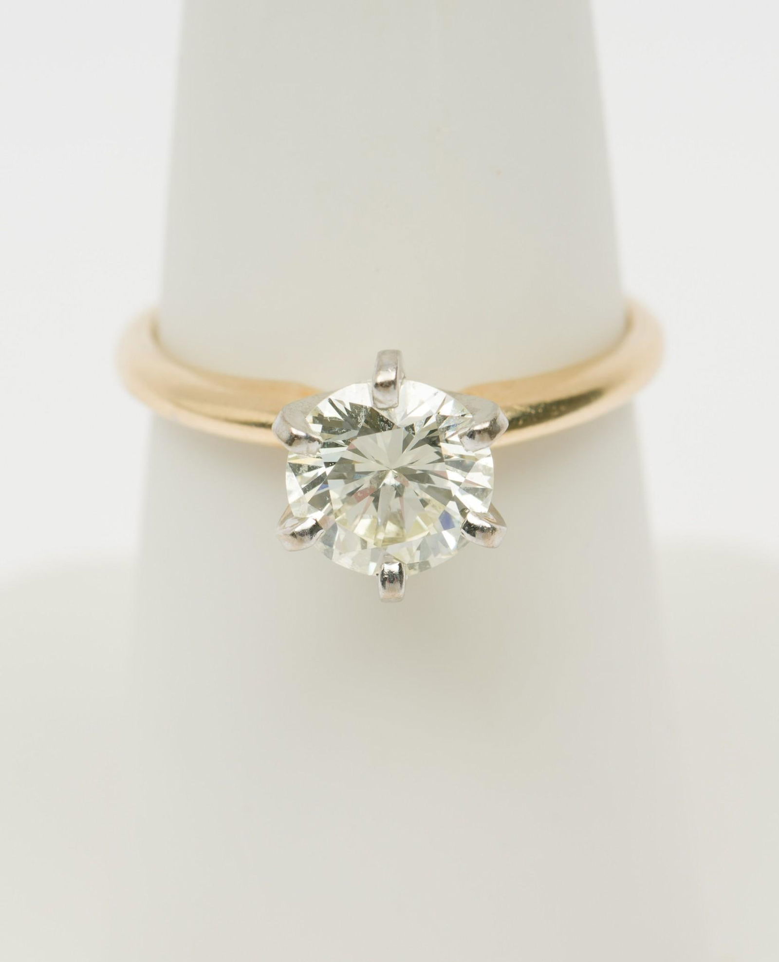 14K Gold & 1.27 Ct Diamond Solitaire Ring (1 of 5)