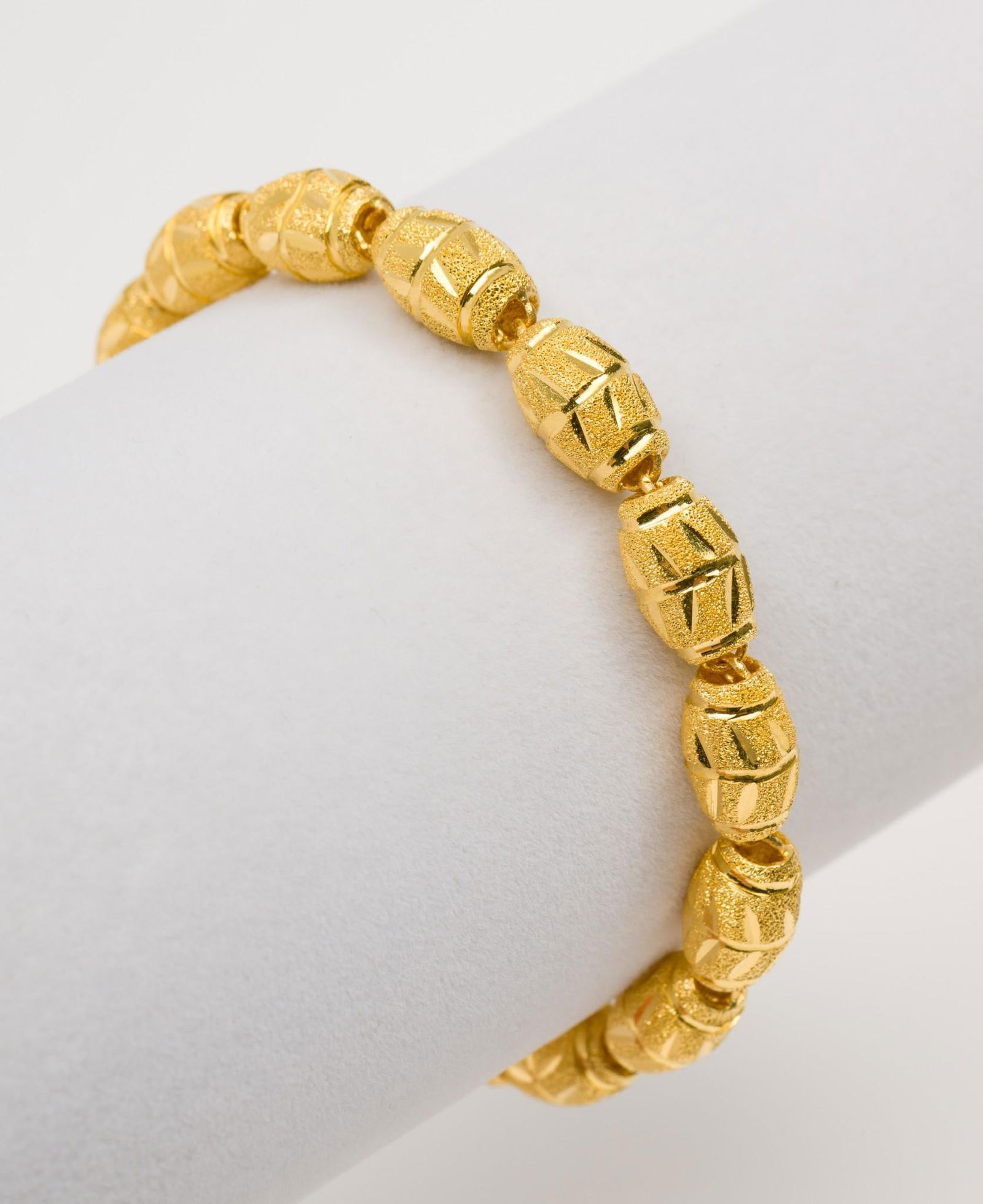 24k Gold Bead Bracelet (1 of 4)